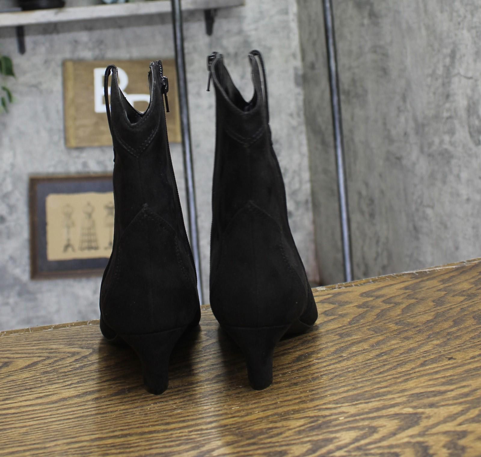 Other Inc International Concepts Booties Black Microsuede 10m Size US 10 / IT 40 - 4 Thumbnail