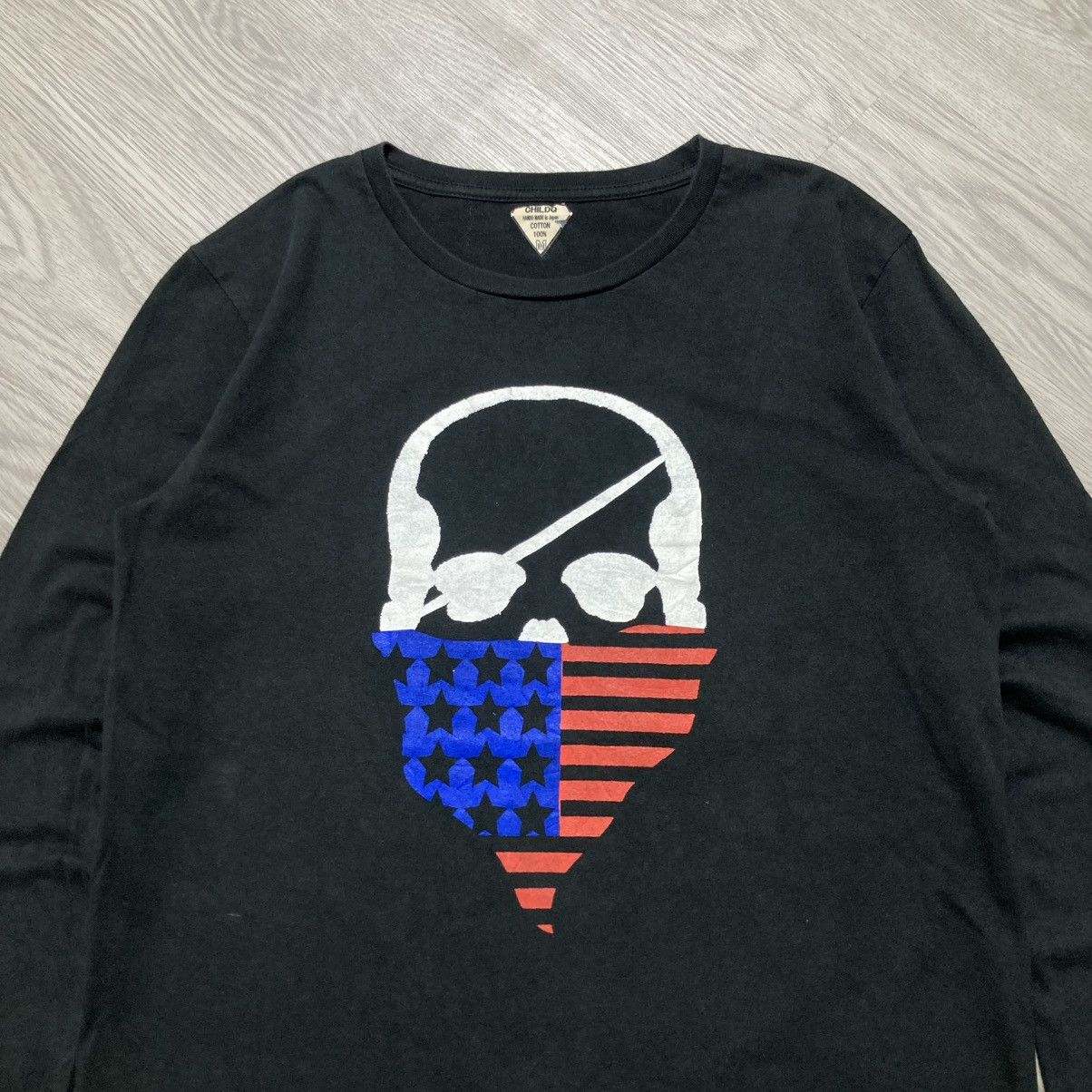 20471120 🇯🇵2000s Childq Skull Punk Big Logo Longslevee Grunge Gothic Size US M / EU 48-50 / 2 - 2 Thumbnail