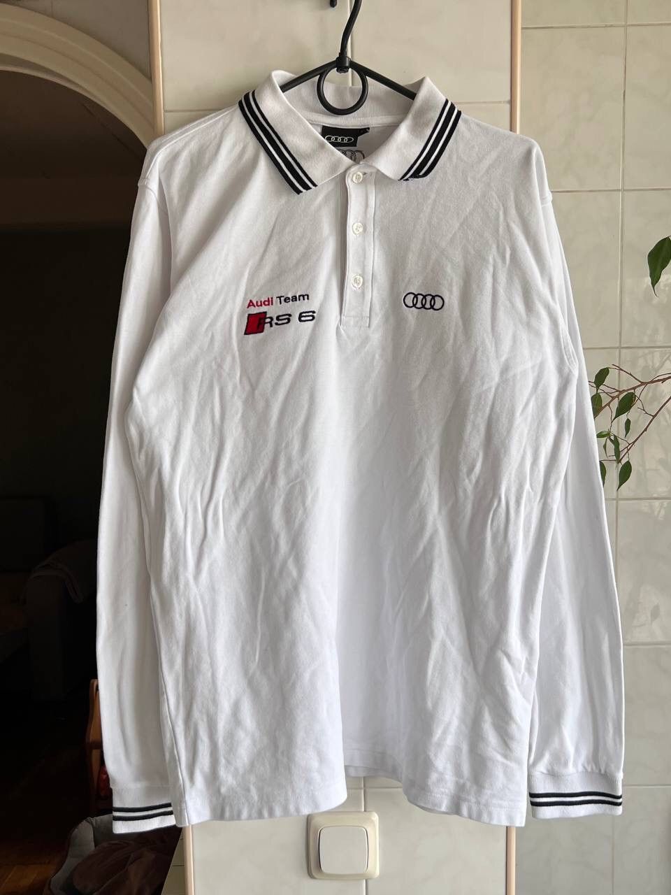 Audi Rare Audi RS 6 Racing Team Long sleeve Polo Shirt Auto y2k Size US L / EU 52-54 / 3 - 6 Thumbnail