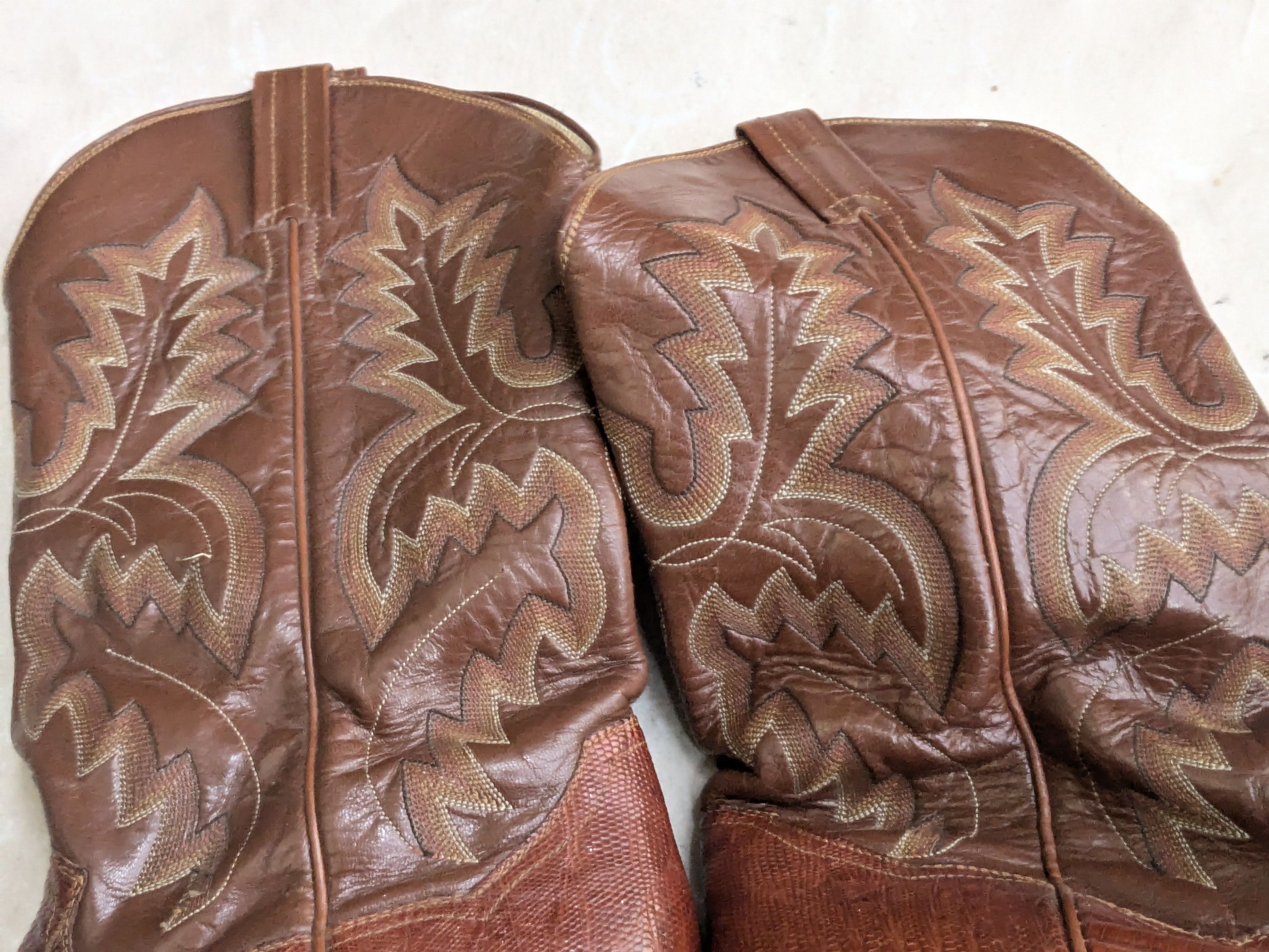 Panhandle Slim Panhandle Slim Cowboy Boots Brown Lizard Leather 11 D Size US 11 / EU 44 - 4 Thumbnail