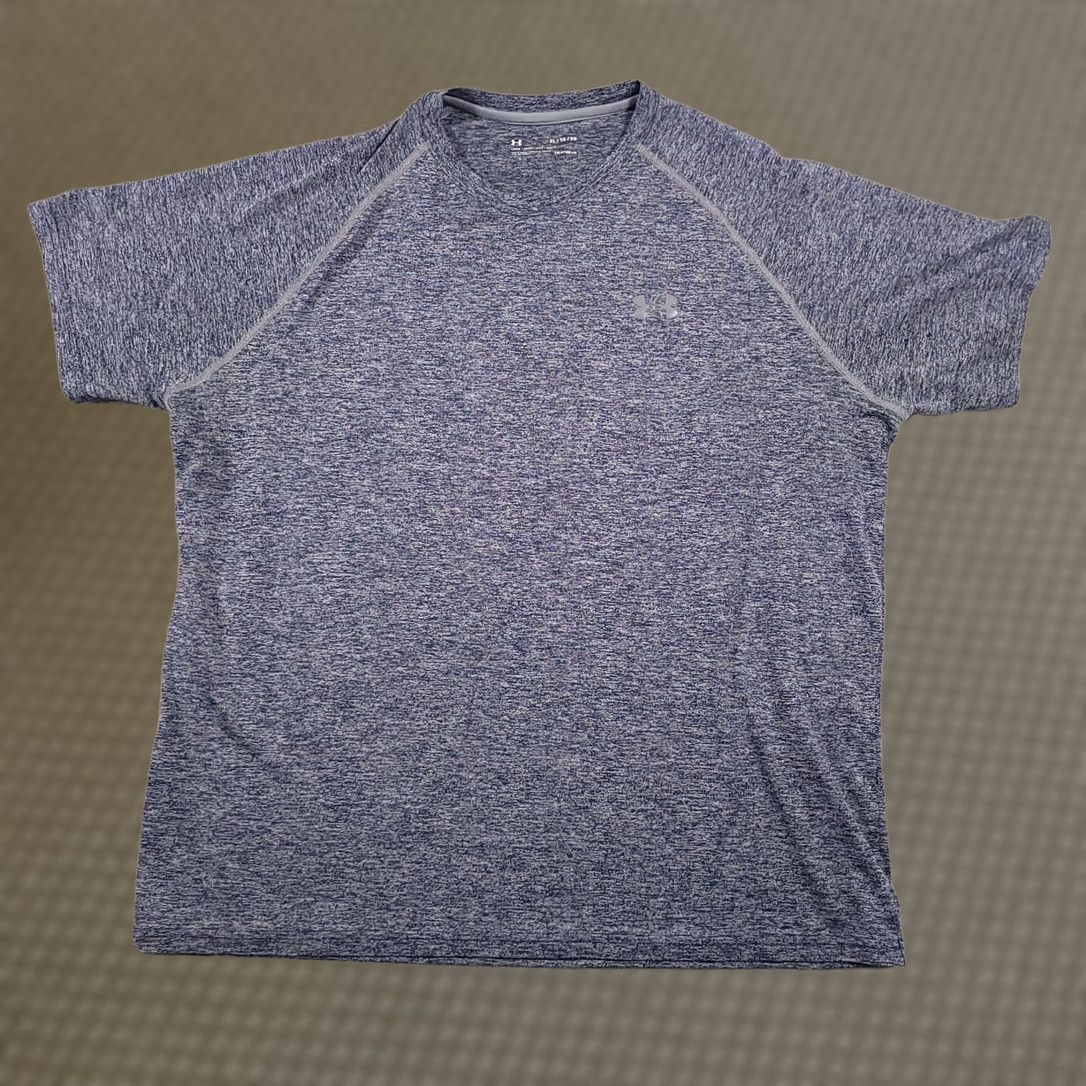 Under Armour Under Armour UA Shirt Mens XL Heather Blue Loose Fit Heatgear The Tech Tee Size US XL / EU 56 / 4 - 1 Thumbnail