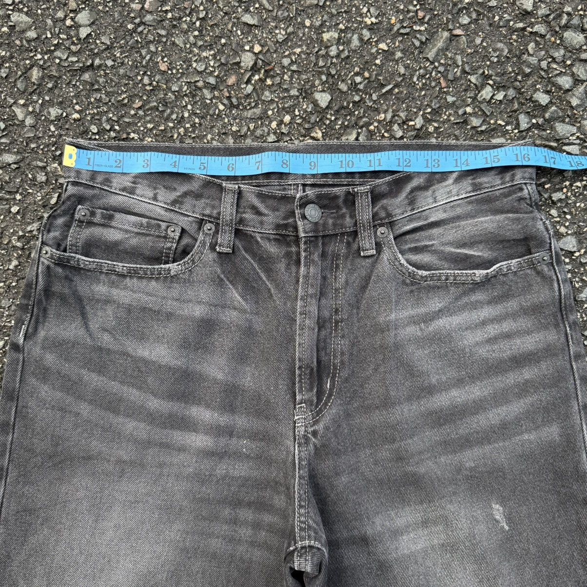 GU VINTAGE GU BLACK DENIM JEAN PANTS Size US 33 - 6 Thumbnail