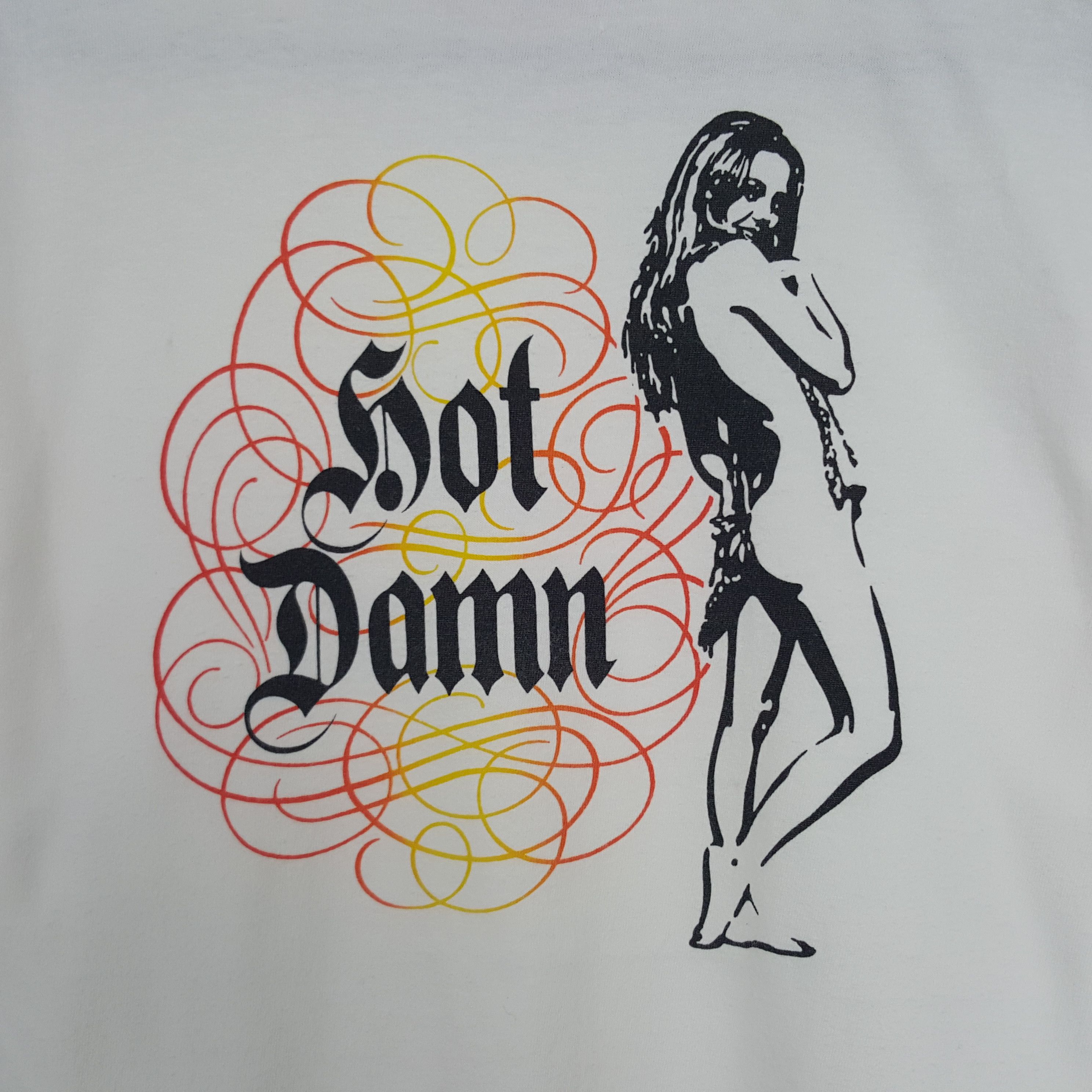 Hysteric Glamour × Japanese Brand × Vintage Vintage Hysteric Glamour Hot Damn Tshirt Size US M / EU 48-50 / 2 - 2 Thumbnail
