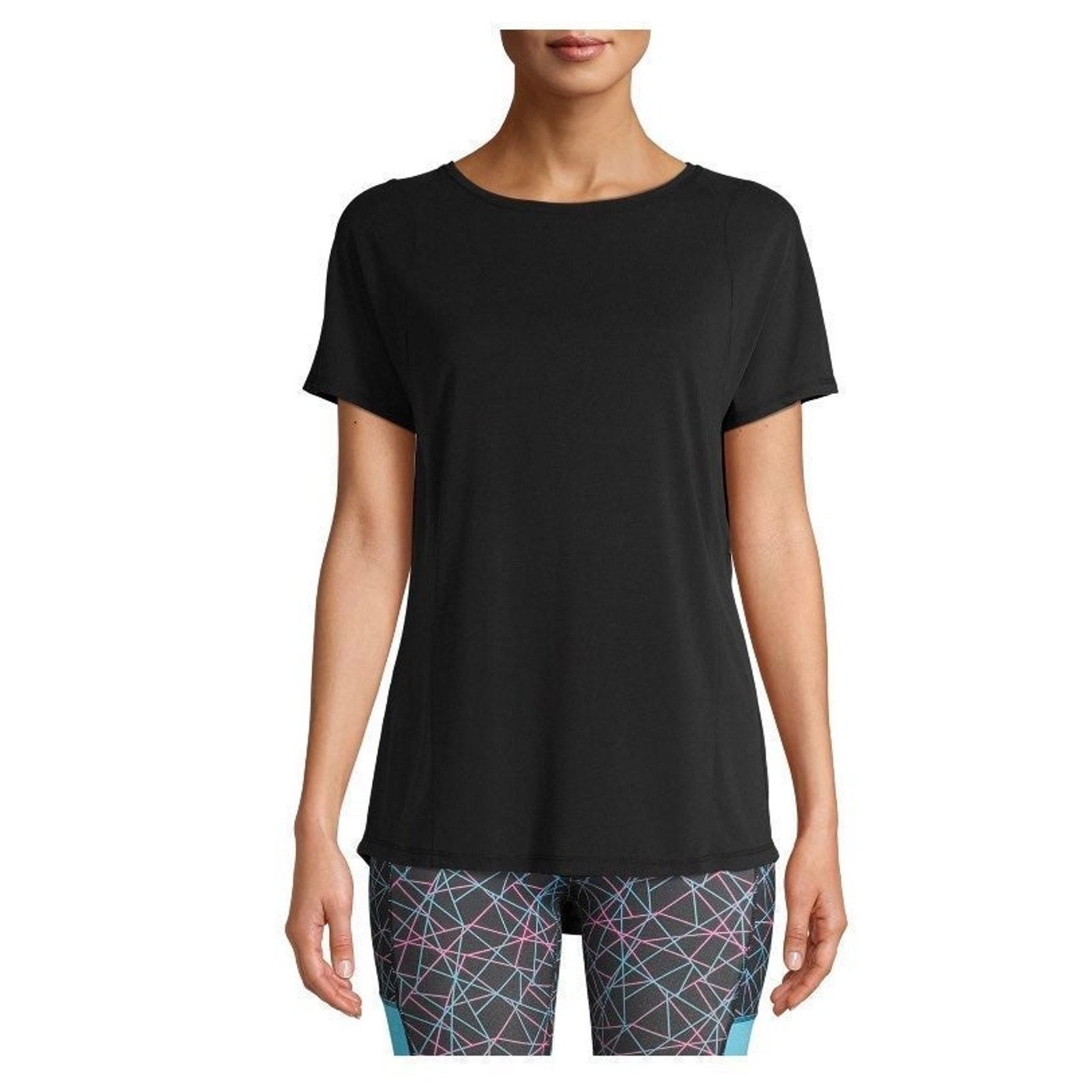 Athletic Works Active Performance Commuter T-Shirt top tee XS 0-2 keyhole Size XS / US 0-2 / IT 36-38 - 2 Thumbnail