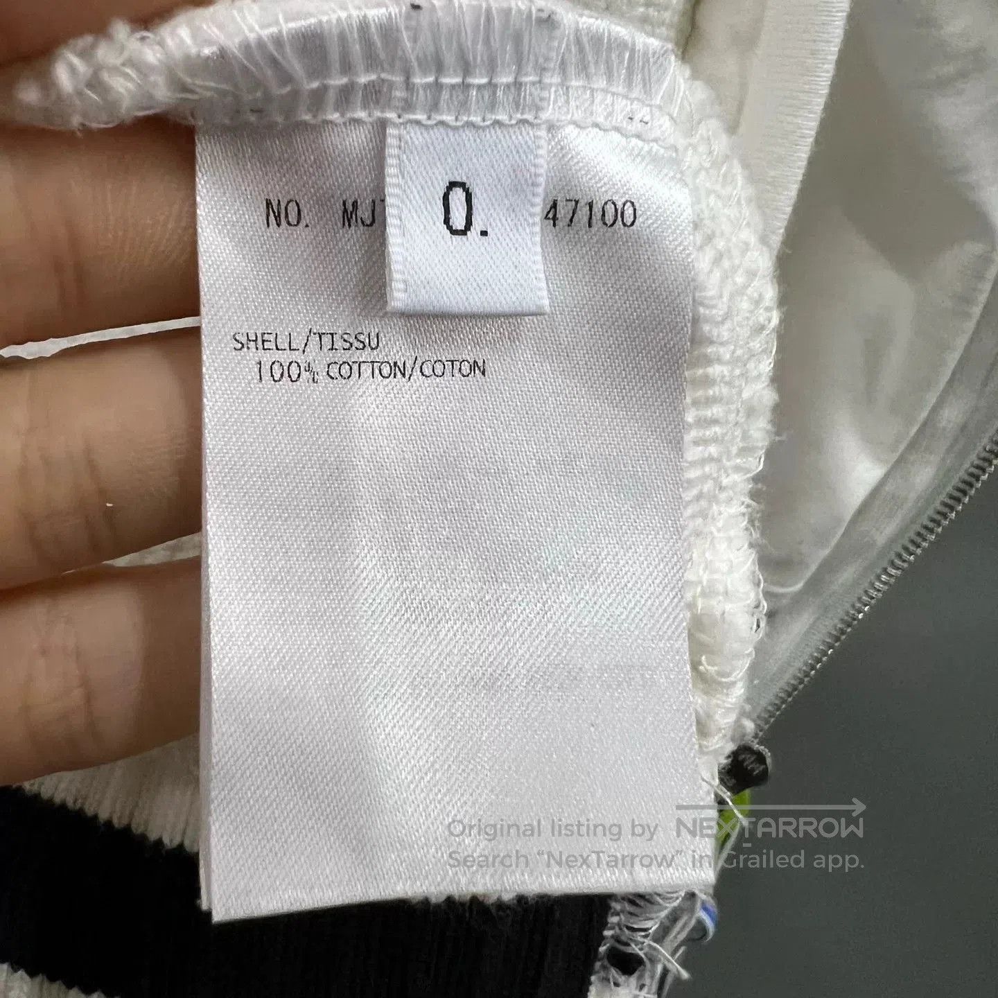 Thom Browne thom browne white stripe zip hoodie. Size US XXS / EU 40 - 4 Thumbnail