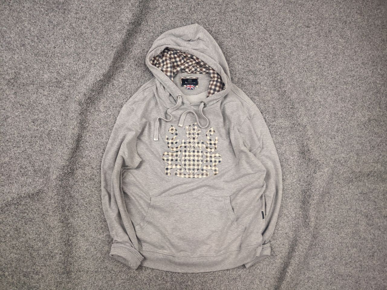 Aquascutum Aquascutum England Logo Gray Mens Hoodie Size US L / EU 52-54 / 3 - 1 Thumbnail