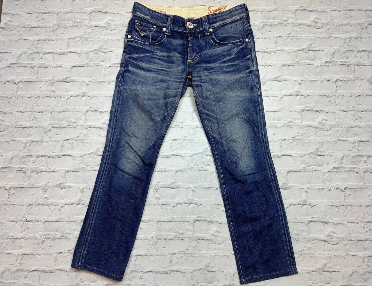 Edwin × Japanese Brand Edwin 503 Blue Trip Medium Mens Jeans Size US 32 / EU 48 - 2 Thumbnail