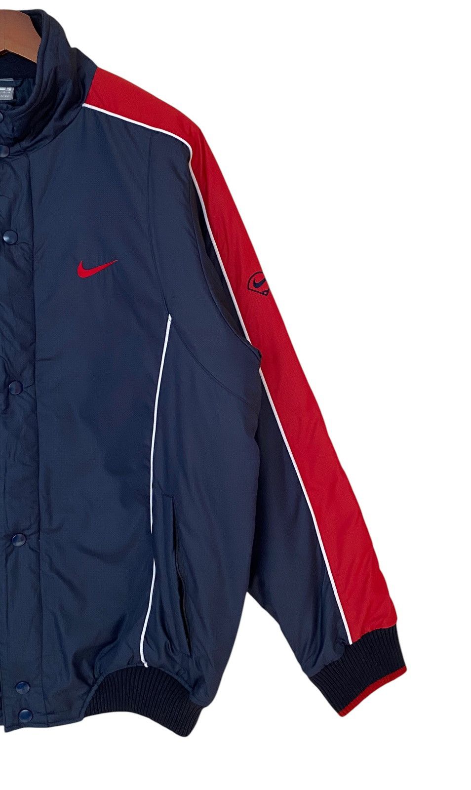 Vintage Vintage Brand Nike Big Logo Jacket 1990s Size US L / EU 52-54 / 3 - 6 Thumbnail