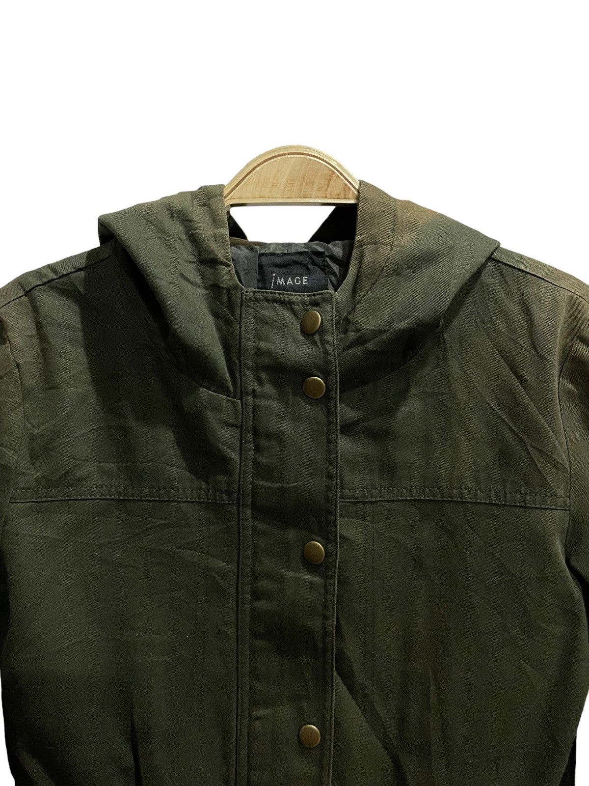 Japanese Brand × Le Grande Bleu (L.G.B.) Image Faded Two Tone Zip-up Hooded Punk Parka Jacket Size US S / EU 44-46 / 1 - 4 Thumbnail
