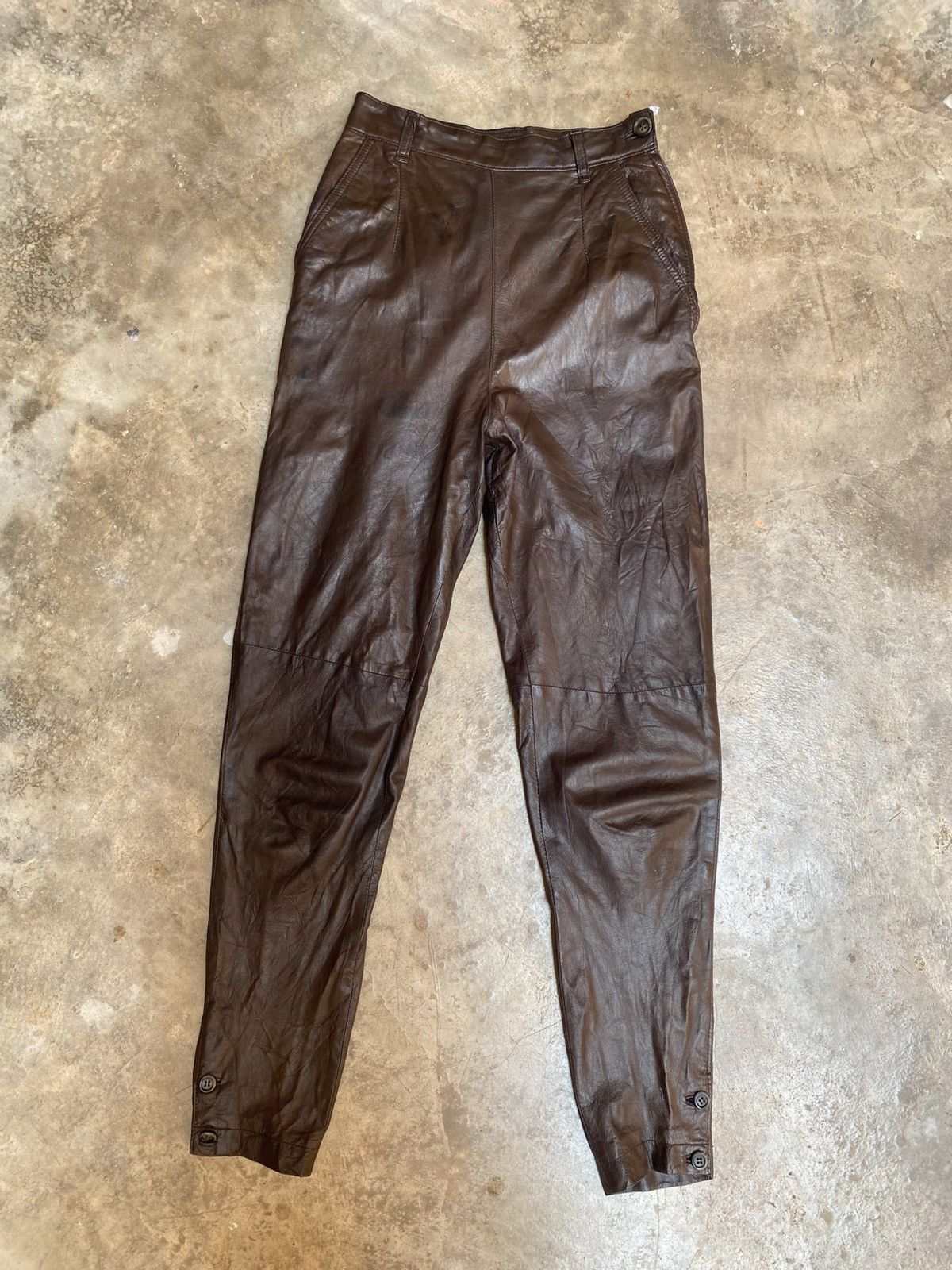 Issey Miyake Vintage Issey Miyake Suede Pant Size 24" / US 00 / IT 34 - 2 Thumbnail