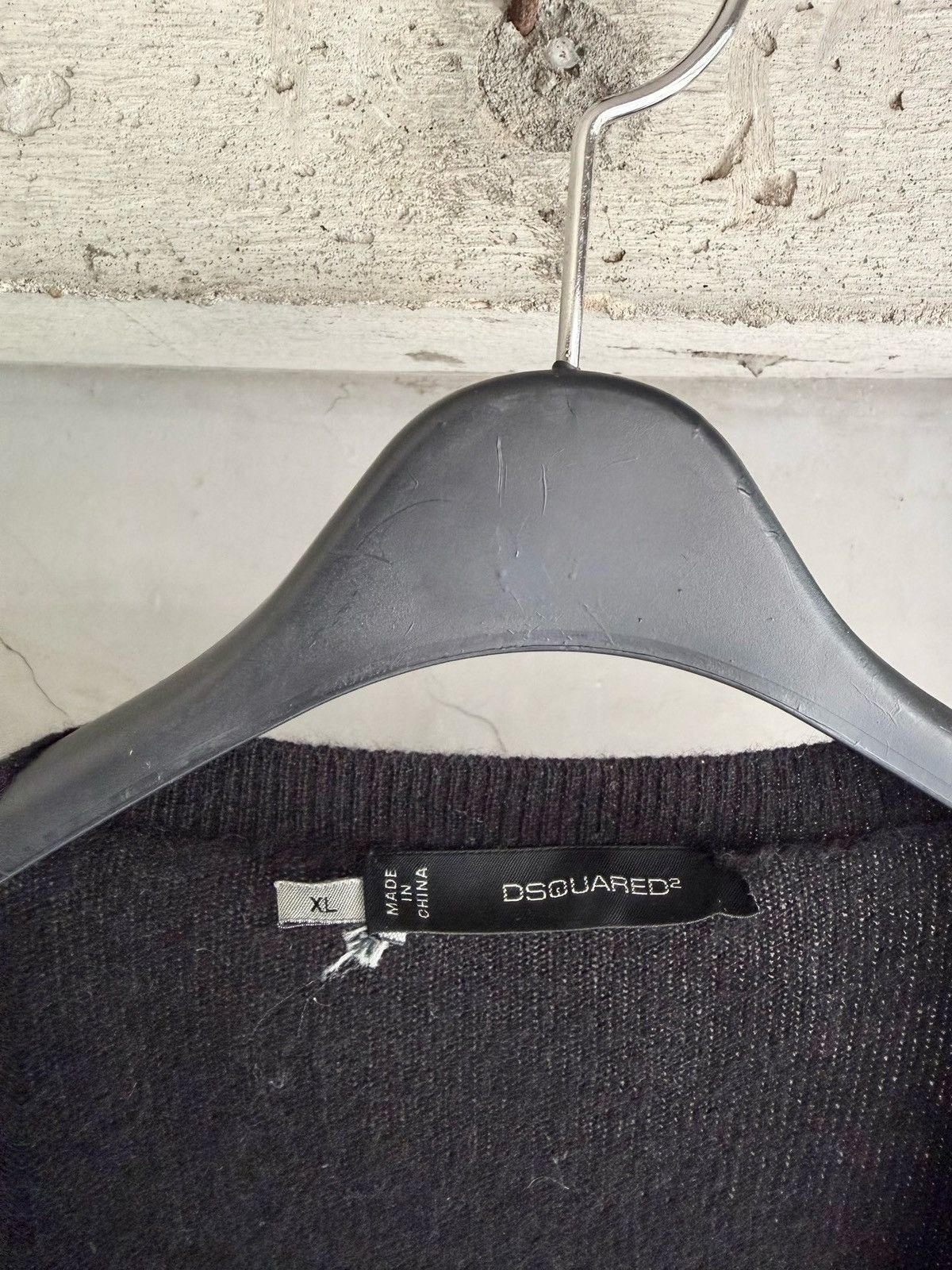 Dsquared2 DSQUARED2 12AW Archive Oversized Black Cashmere Cardigan Size US XL / EU 56 / 4 - 8 Thumbnail