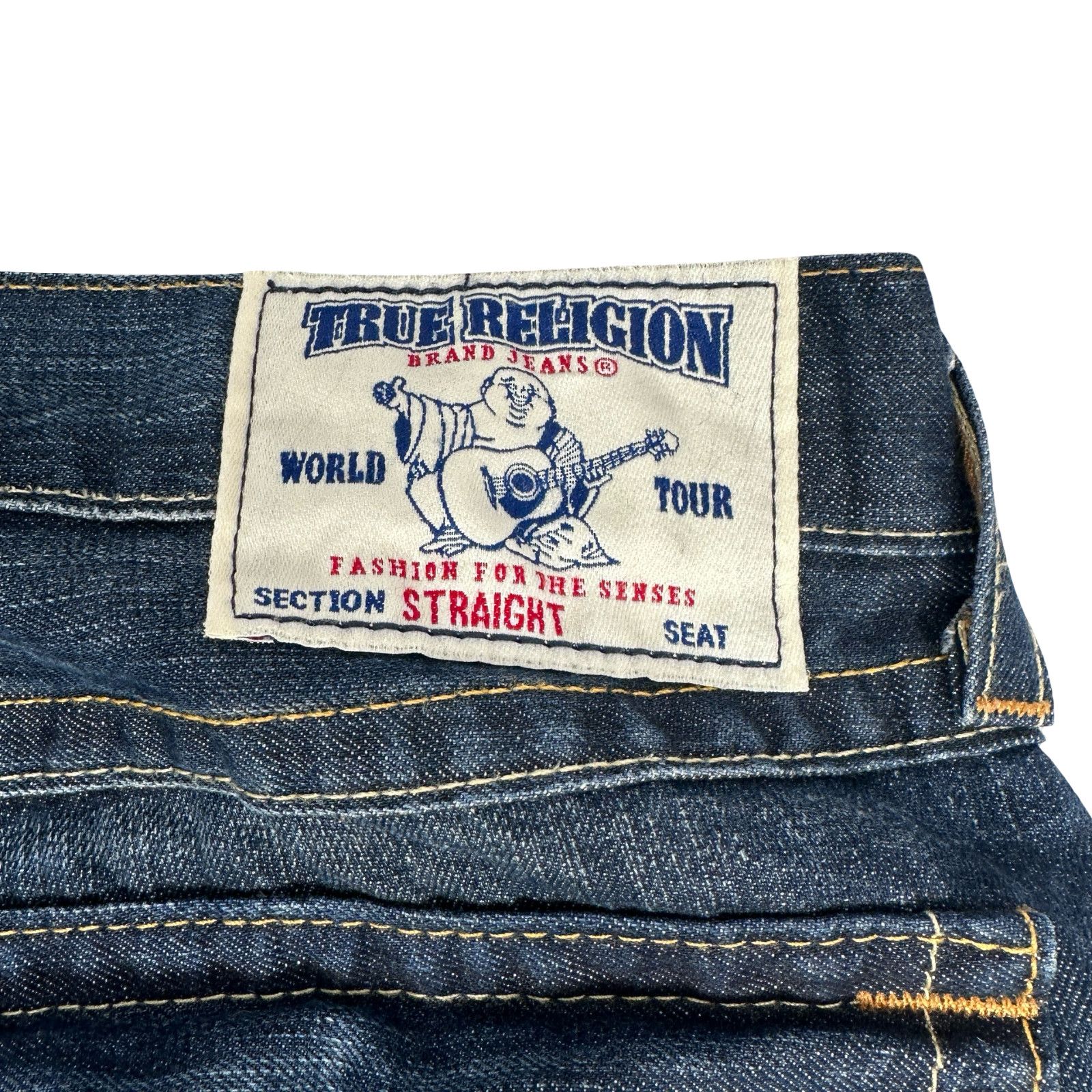 True Religion True Religion World Tour Jeans Mens 38 Blue Denim Straight Size US 38 / EU 54 - 4 Thumbnail
