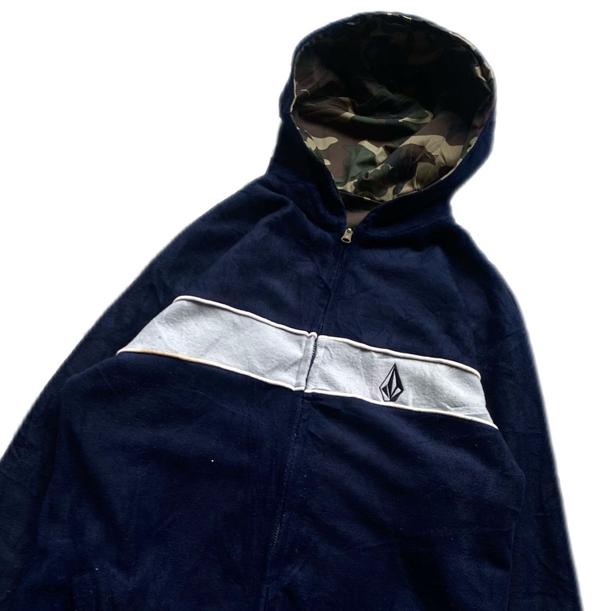 Volcom 🔥VINTAGE VOLCOM FLEECE REVERSIBLE JACKET Size US L / EU 52-54 / 3 - 5 Thumbnail