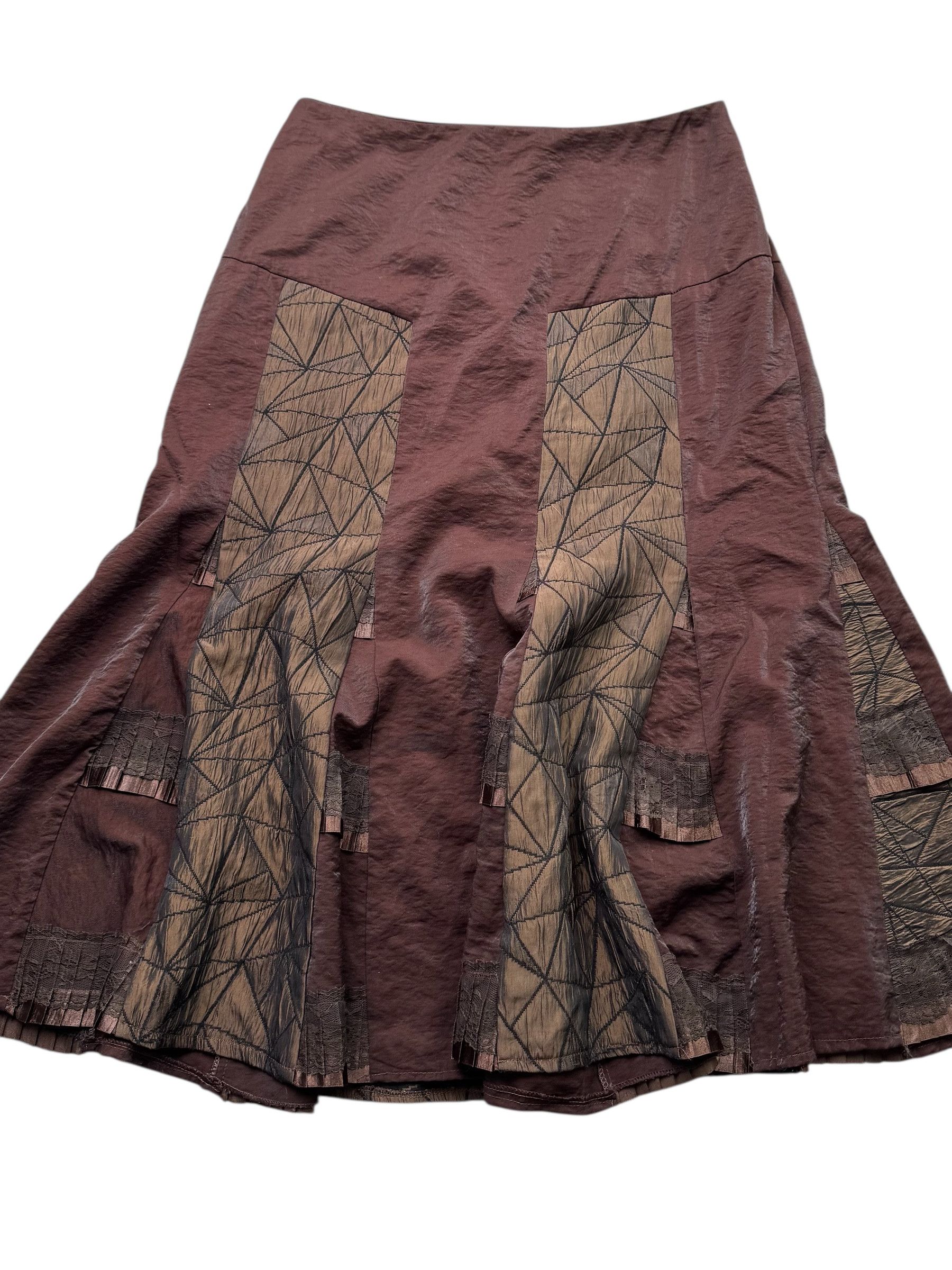 Vintage Vintage Flare Skirt M28D15(E18)(V63) Size 30" / US 8 / IT 44 - 5 Thumbnail