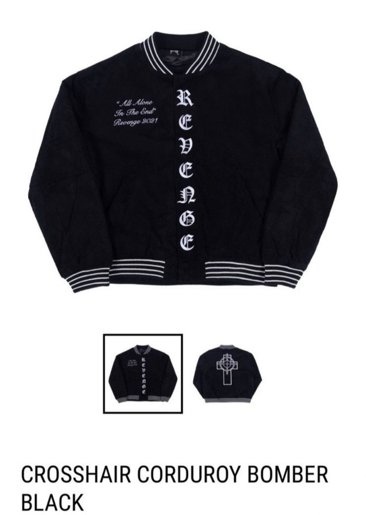 Revenge Revenge Crosshair Corduroy Jacket Size US M / EU 48-50 / 2 - 1 Thumbnail
