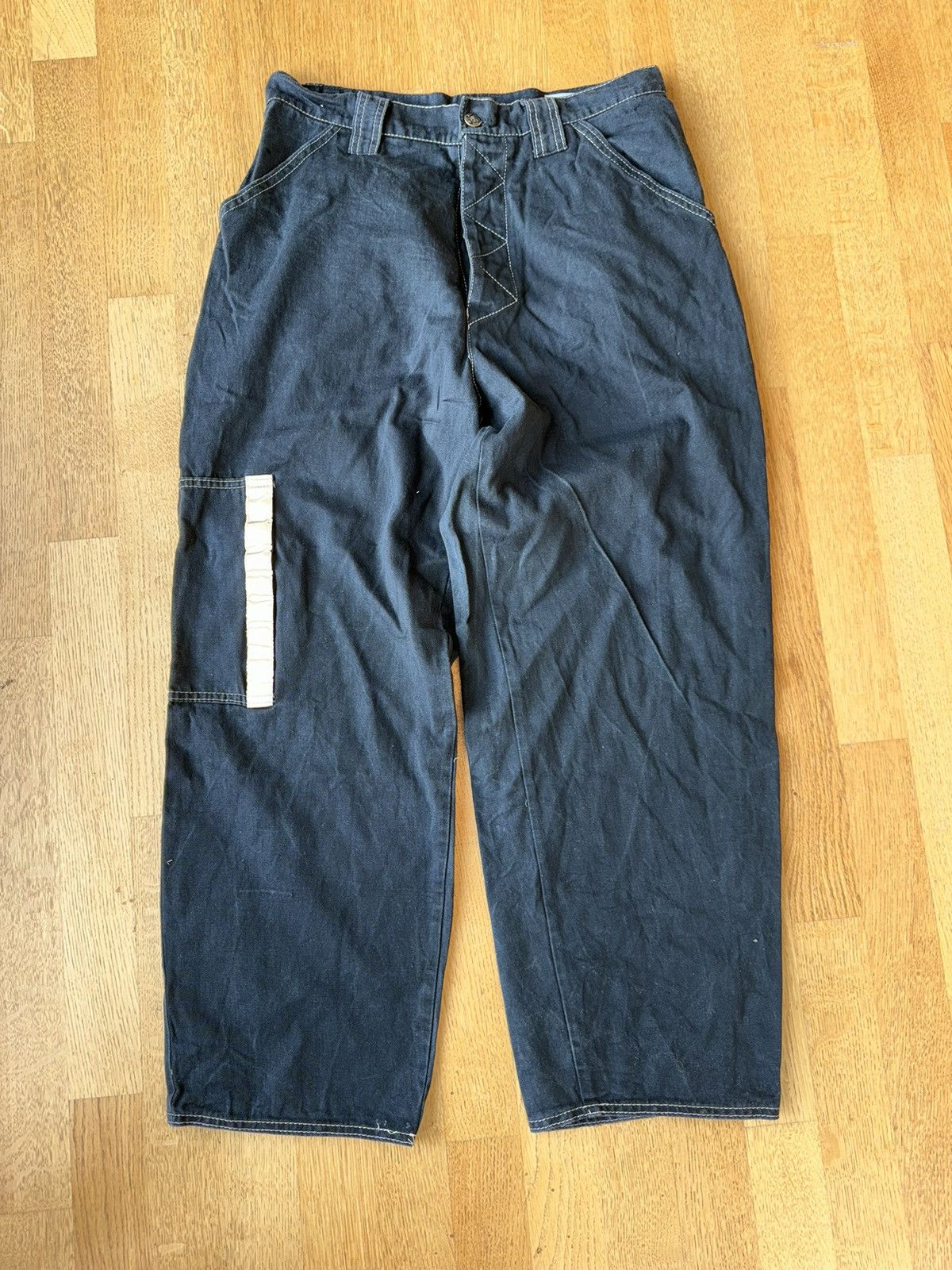 W&LT 90’s LONDON MADE 303 Culture Barrel Cut Pants Size US 32 / EU 48 - 15 Thumbnail