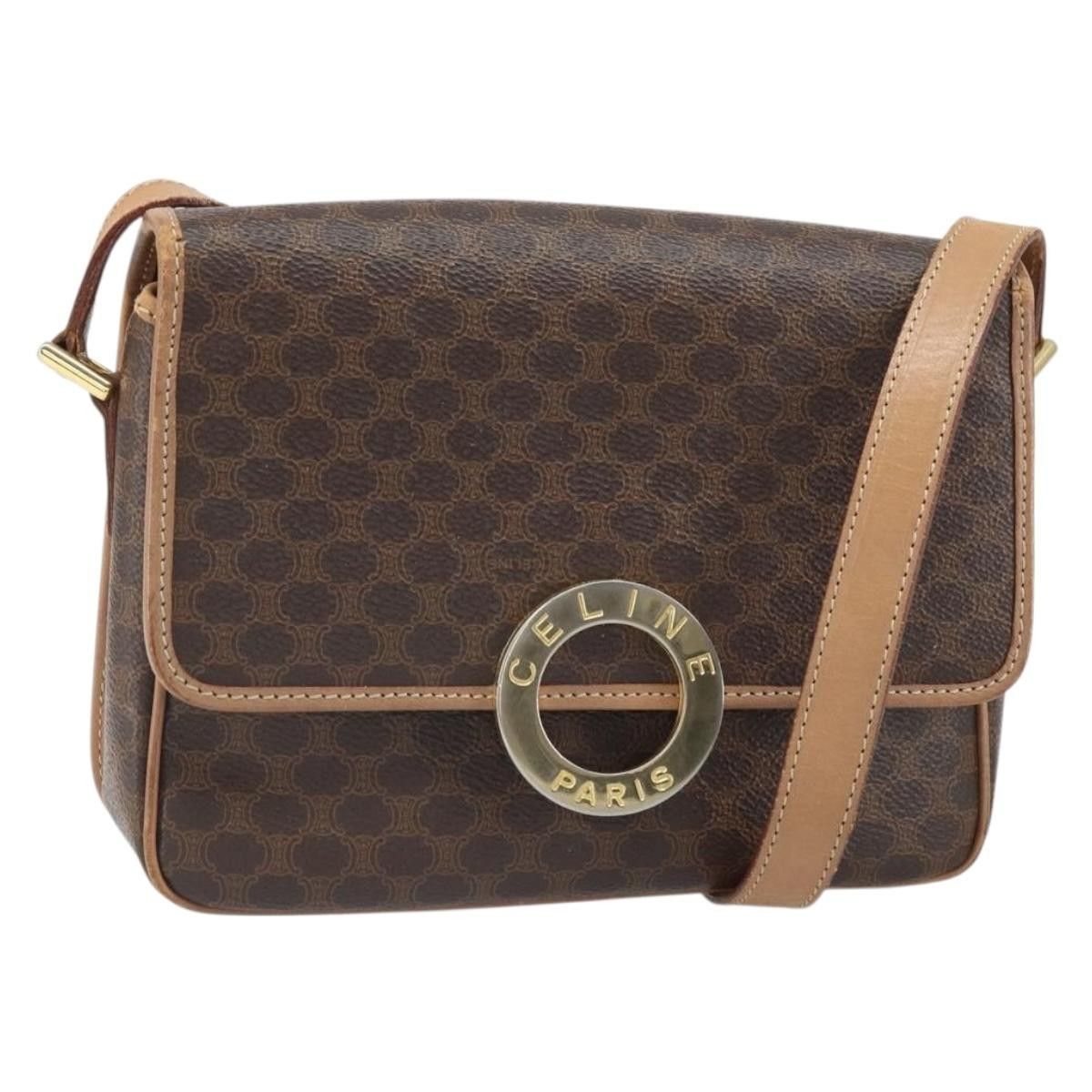 Celine Celine Vintage Macadam Circle Logo Canvas and Leather Size ONE SIZE - 1 Thumbnail