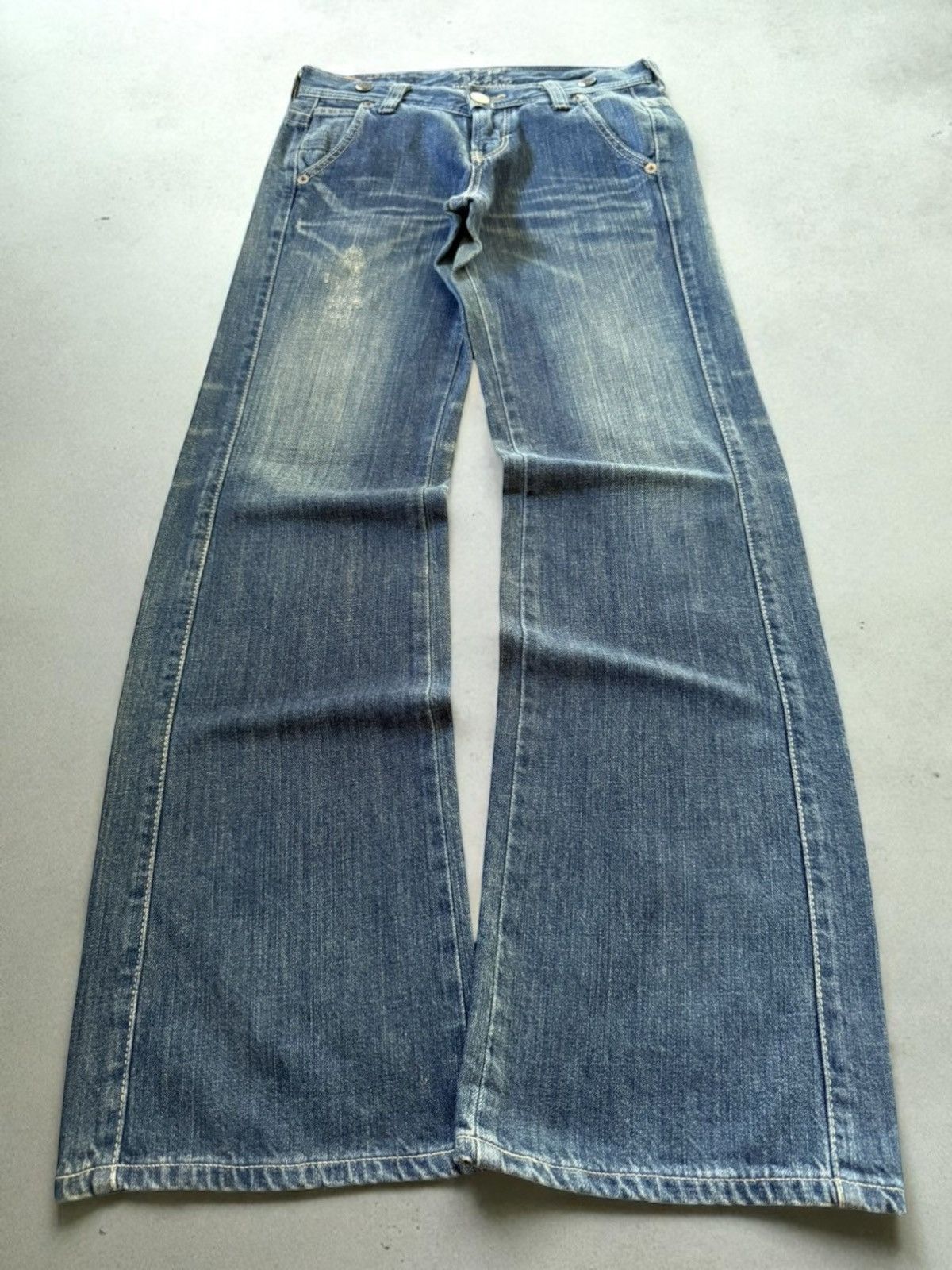 Edwin EDWIN 503 Japan Medium Wash Flared Jeans Size US 29 - 1 Thumbnail