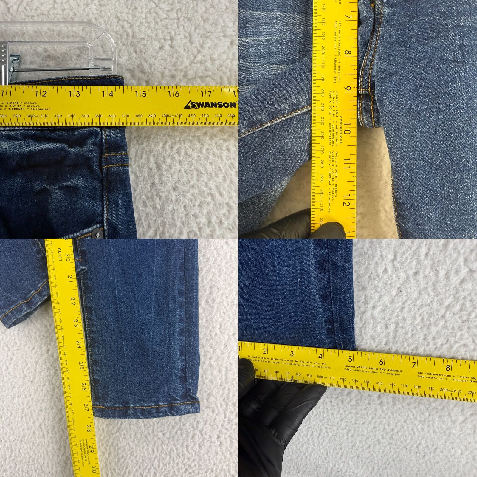 Alexander Wang Alexander Wang Bite Jeans Womens Size 29 Blue Denim Mid Rise Skinny Stretch Size 29" - 8 Thumbnail