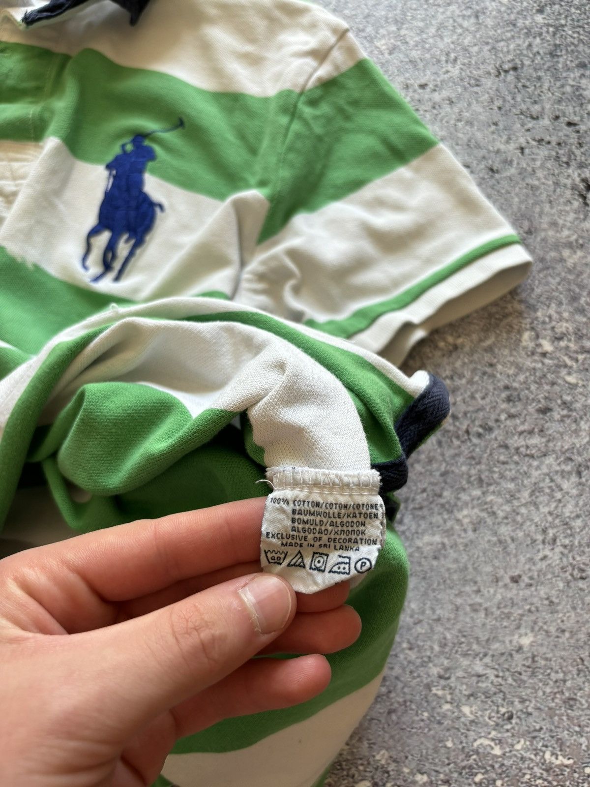 Polo Ralph Lauren × Ralph Lauren × Rugby Ralph Lauren Polo Ralph Lauren Rugby Striped Polo Big Pony Logo Retro 90s Size US L / EU 52-54 / 3 - 6 Thumbnail