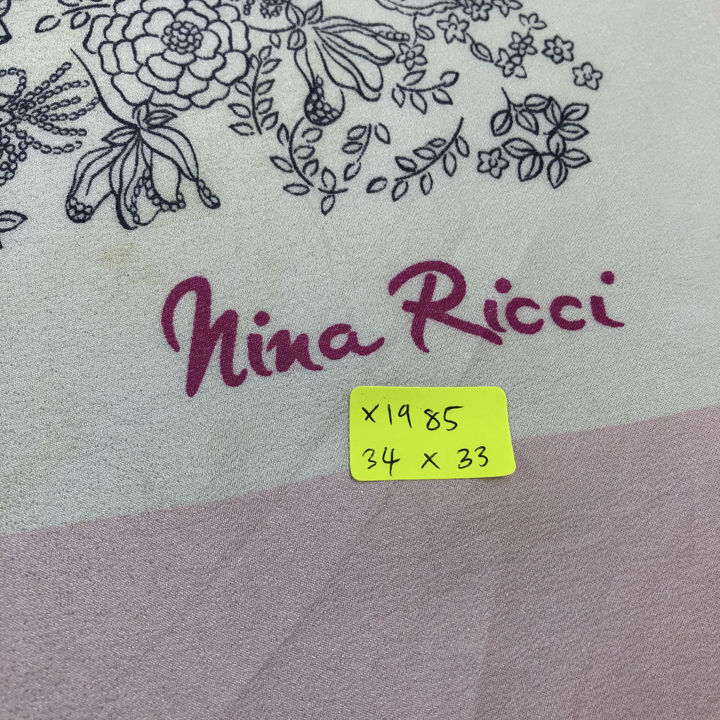 Nina Ricci Vintage Nina Ricci Silk Scarf Size ONE SIZE - 11 Thumbnail