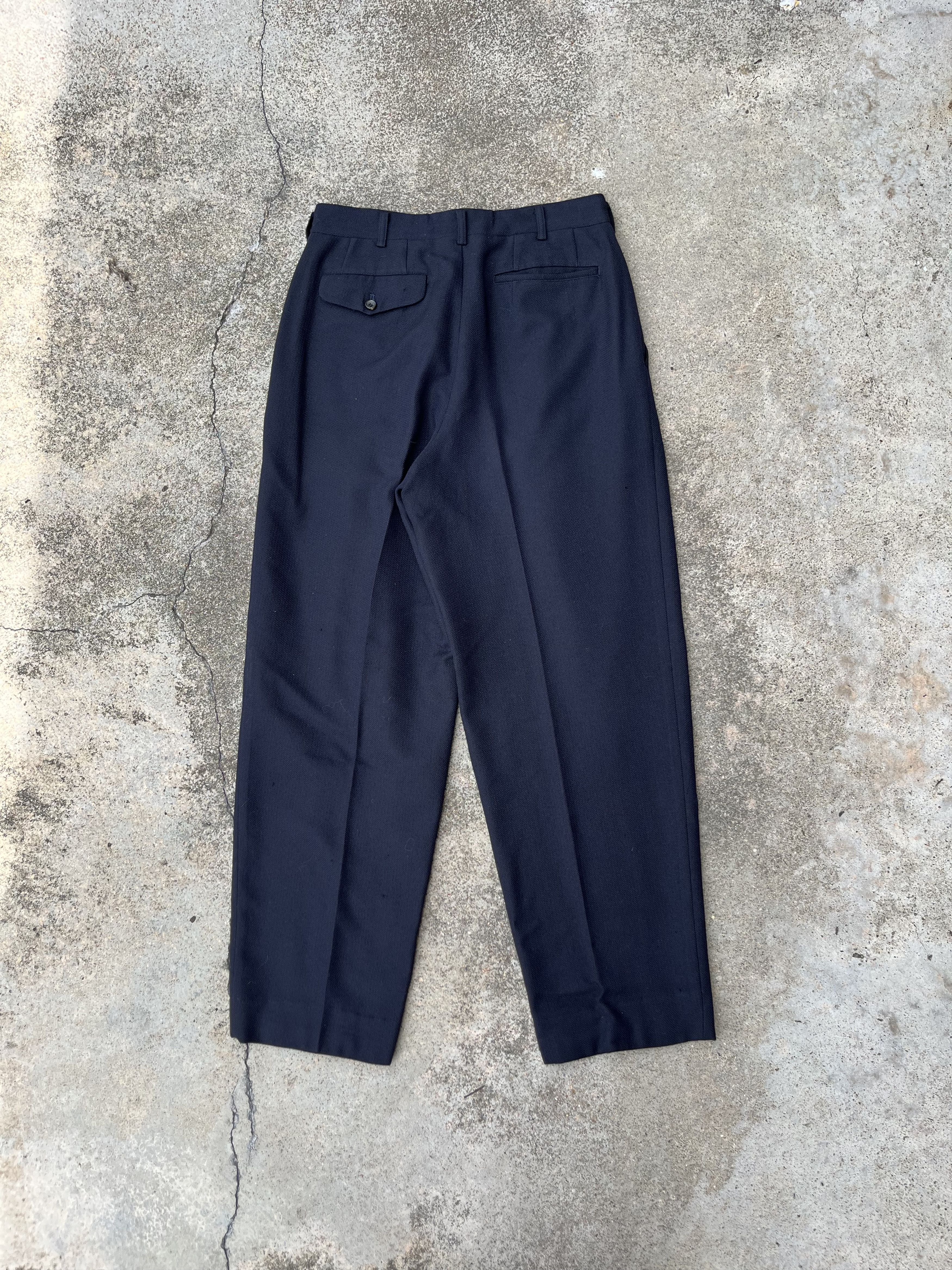 Comme des Garcons × Comme des Garcons Homme Plus × Vintage AW91 Comme Des Garcons Gabardine Wool Pants Size US 30 / EU 46 - 7 Thumbnail