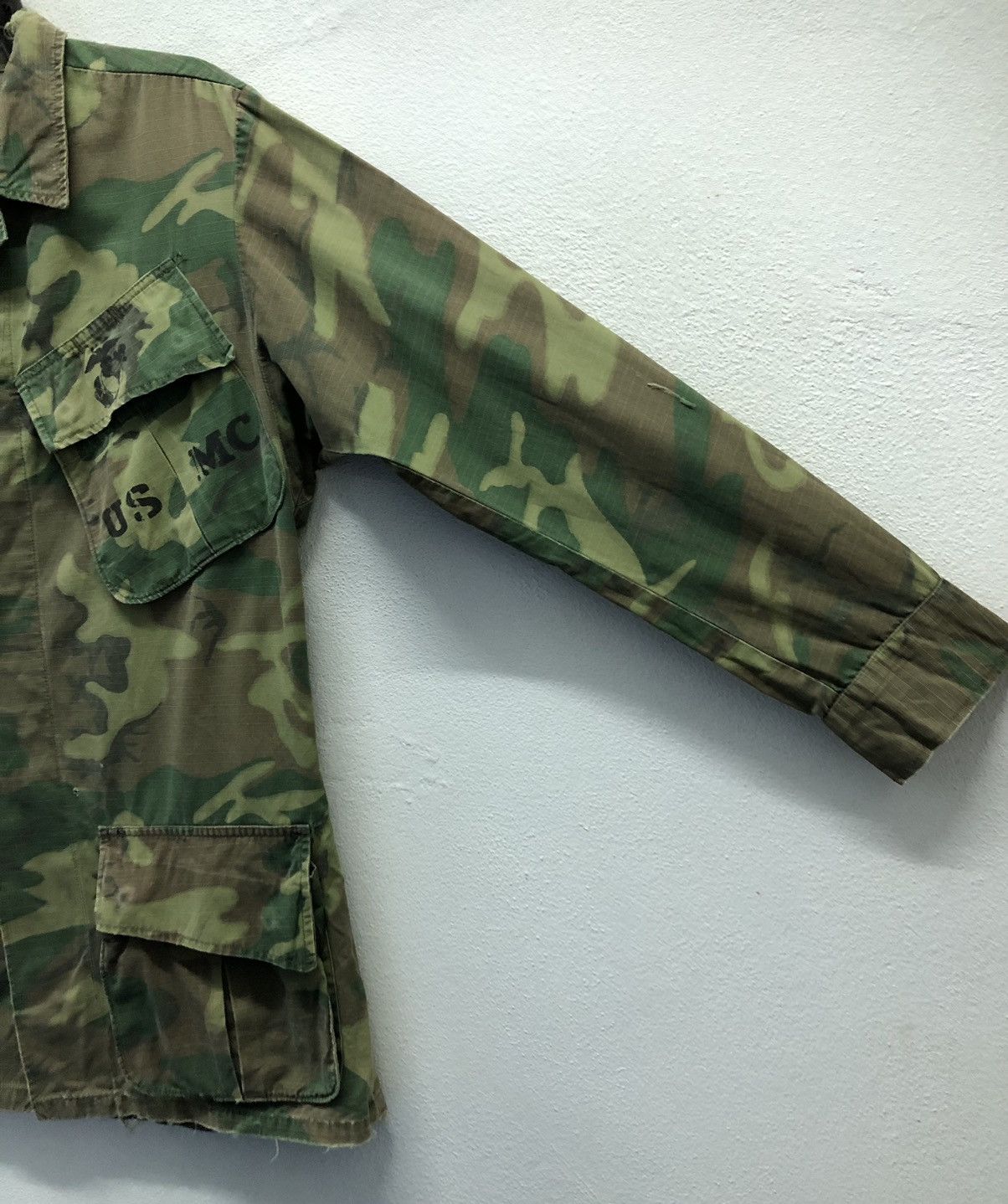 Vintage Vintage Us Army Woodland Camo Military Field Jacket Size US L / EU 52-54 / 3 - 3 Thumbnail