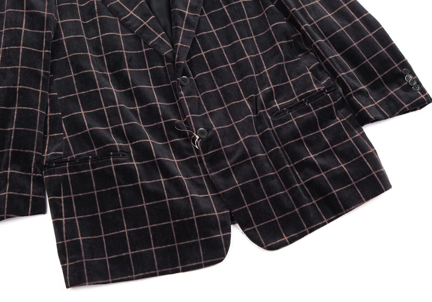 Armani Collezioni Velvet Peak Lapel Jacket in Black Size 60 Size US XXS / EU 40 - 8 Thumbnail