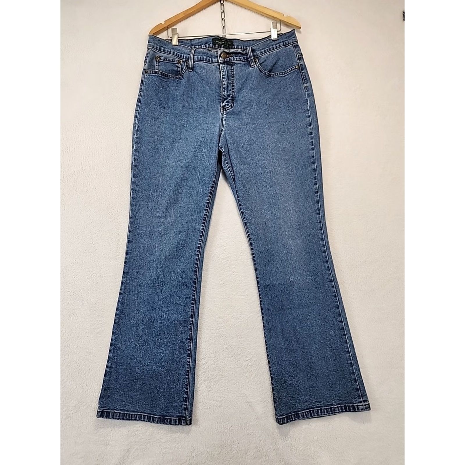 Ralph Lauren VINTAGE not | LRL Lauren By Lauren Jeans Co. Classic Bootcut Blue Denim Womens Size 12 Preppy Size 34" / US 12 / IT 48 - 4 Thumbnail
