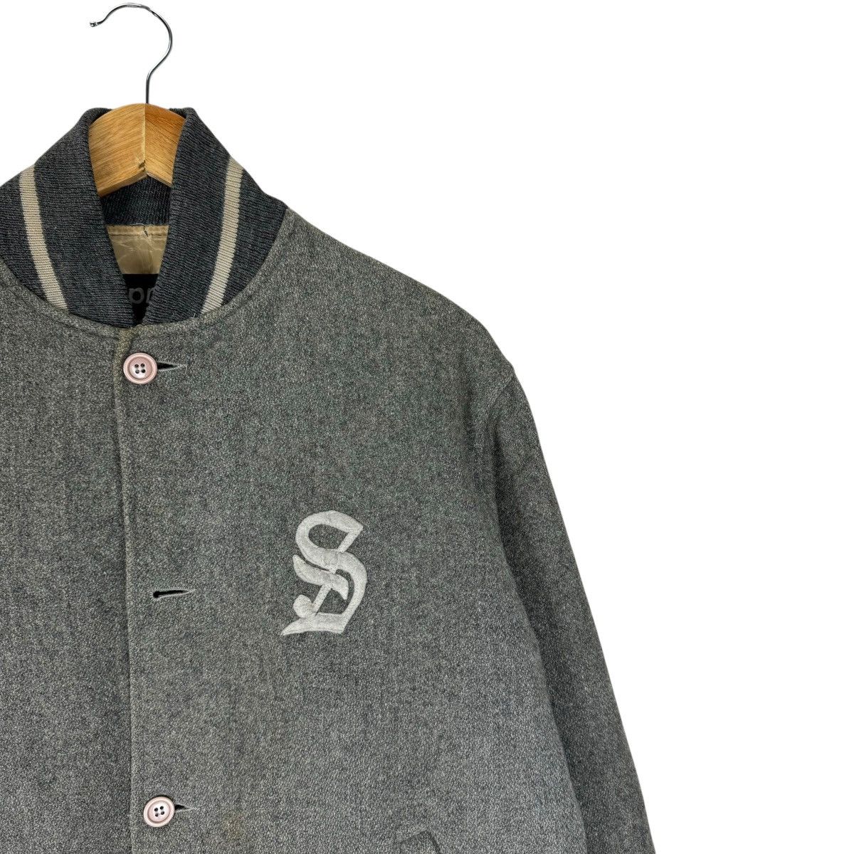 Supreme 🔥VINTAGE SUPREME WOOL CAPITAL S VARSITY JACKET Size US M / EU 48-50 / 2 - 8 Thumbnail