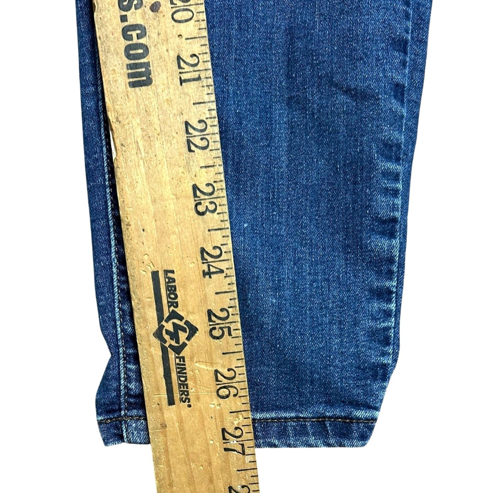Banana Republic Banana Republic Curvy Skinny Jeans Women 32/14 Denim High Rise Stretch Jeans 5-Pocket Solid Blue Women Size 36" / US 14 / IT 50 - 6 Thumbnail