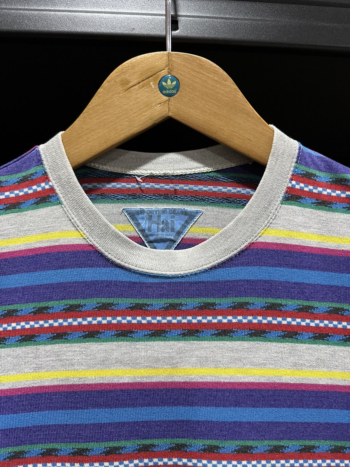 Hai Sporting Gear Vintage Issey Miyake Studio Stripe Tee Size US M / EU 48-50 / 2 - 2 Thumbnail