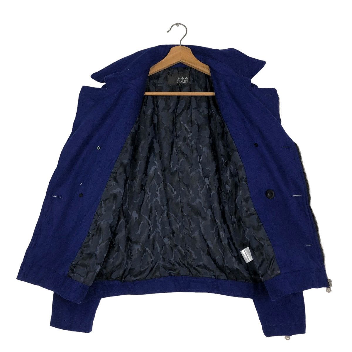 Hysteric Glamour 🔥VINTAGE WOOL BIKER JACKET REALIZE JAPAN DOUBLE COLLAR Size US M / EU 48-50 / 2 - 13 Thumbnail