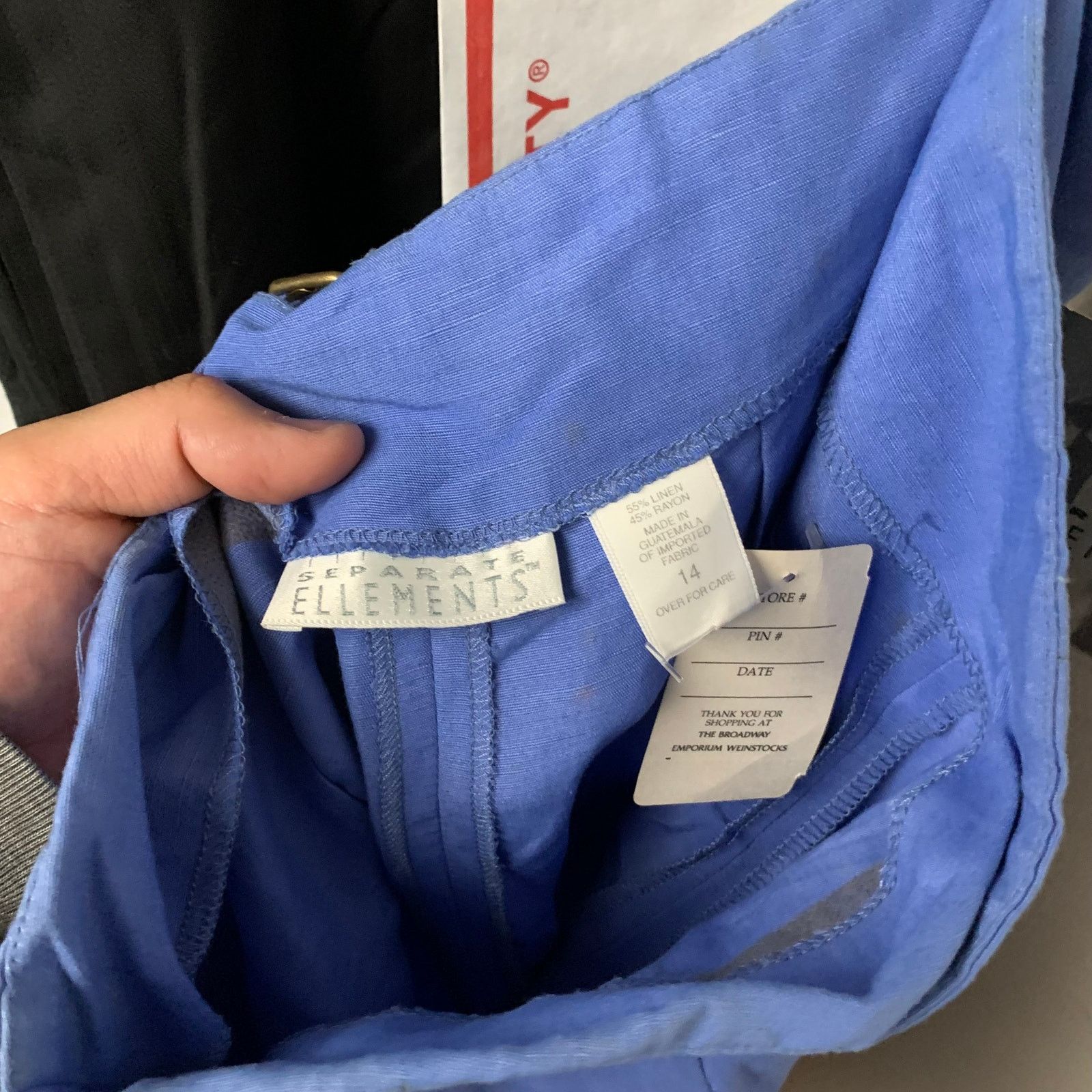Other Separate Ellements Women's Pants Size 14 Blue Size 36" / US 14 / IT 50 - 3 Thumbnail