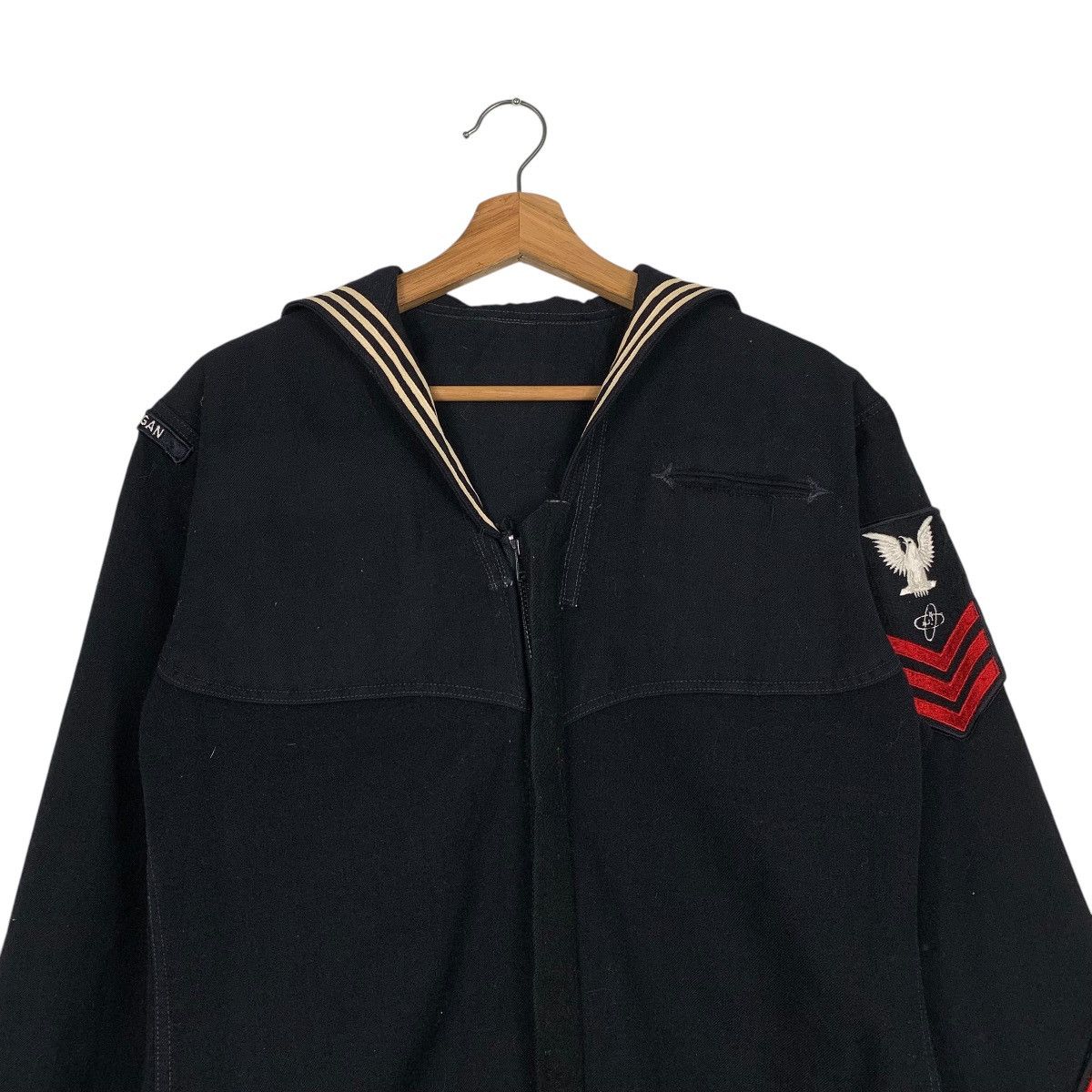 Other Vintage USS Michigan USN Sailor Jacket Size US M / EU 48-50 / 2 - 2 Thumbnail
