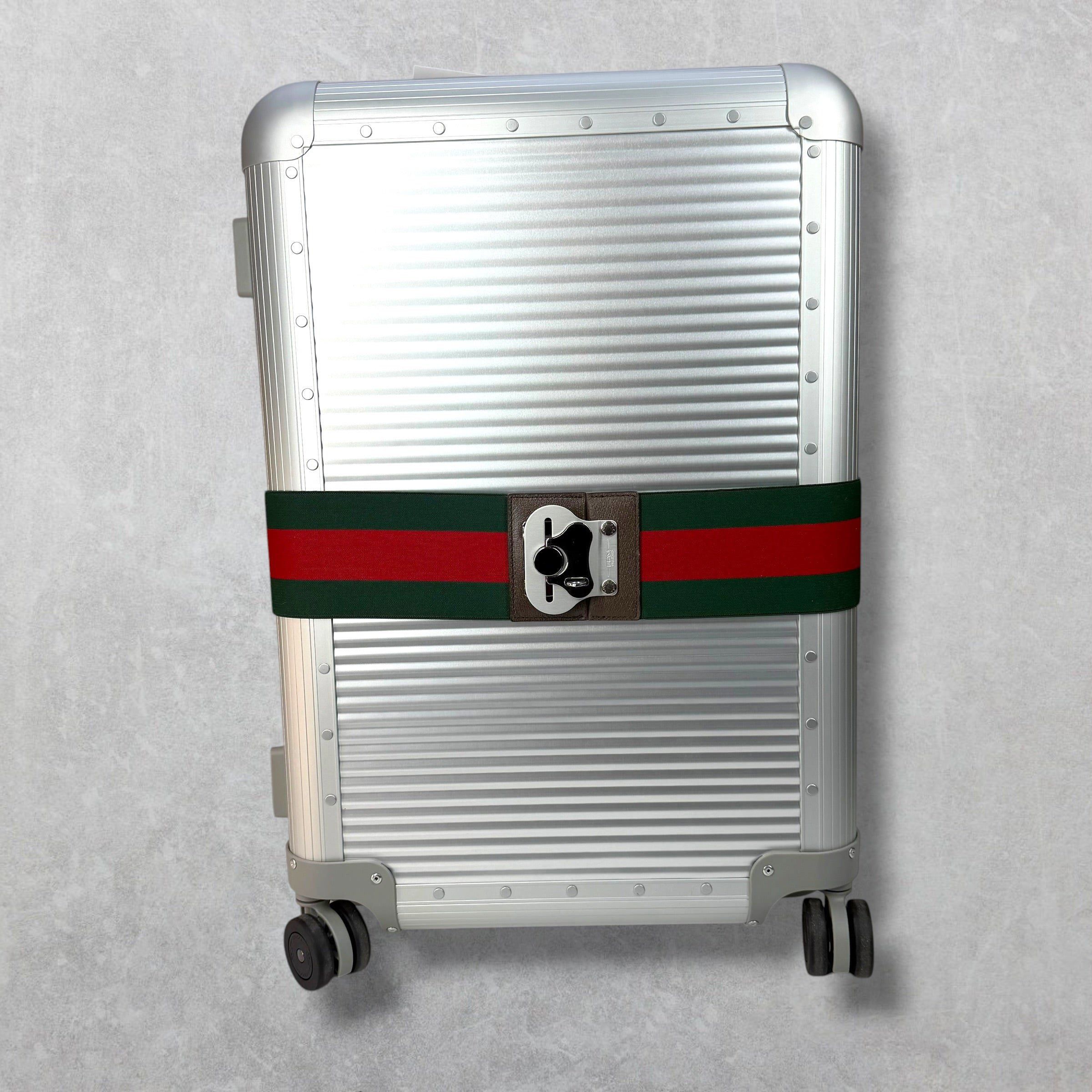 Gucci Gucci Aluminum Web Medium Cabin Plus Luggage Size ONE SIZE - 1 Thumbnail