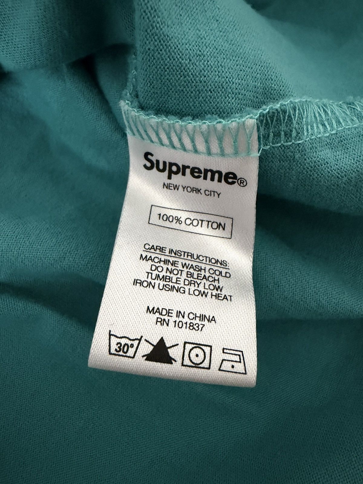 Supreme Supreme SS17 Small Box Tee Dusty Teal Size US M / EU 48-50 / 2 - 7 Thumbnail