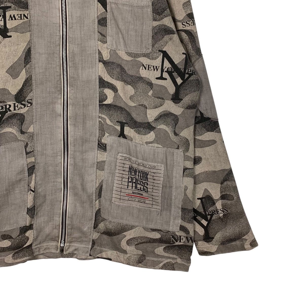 Other NEW YORK PRESS Camo Zipper Hoodie Sweater #2392-C107 Size US XL / EU 56 / 4 - 4 Thumbnail