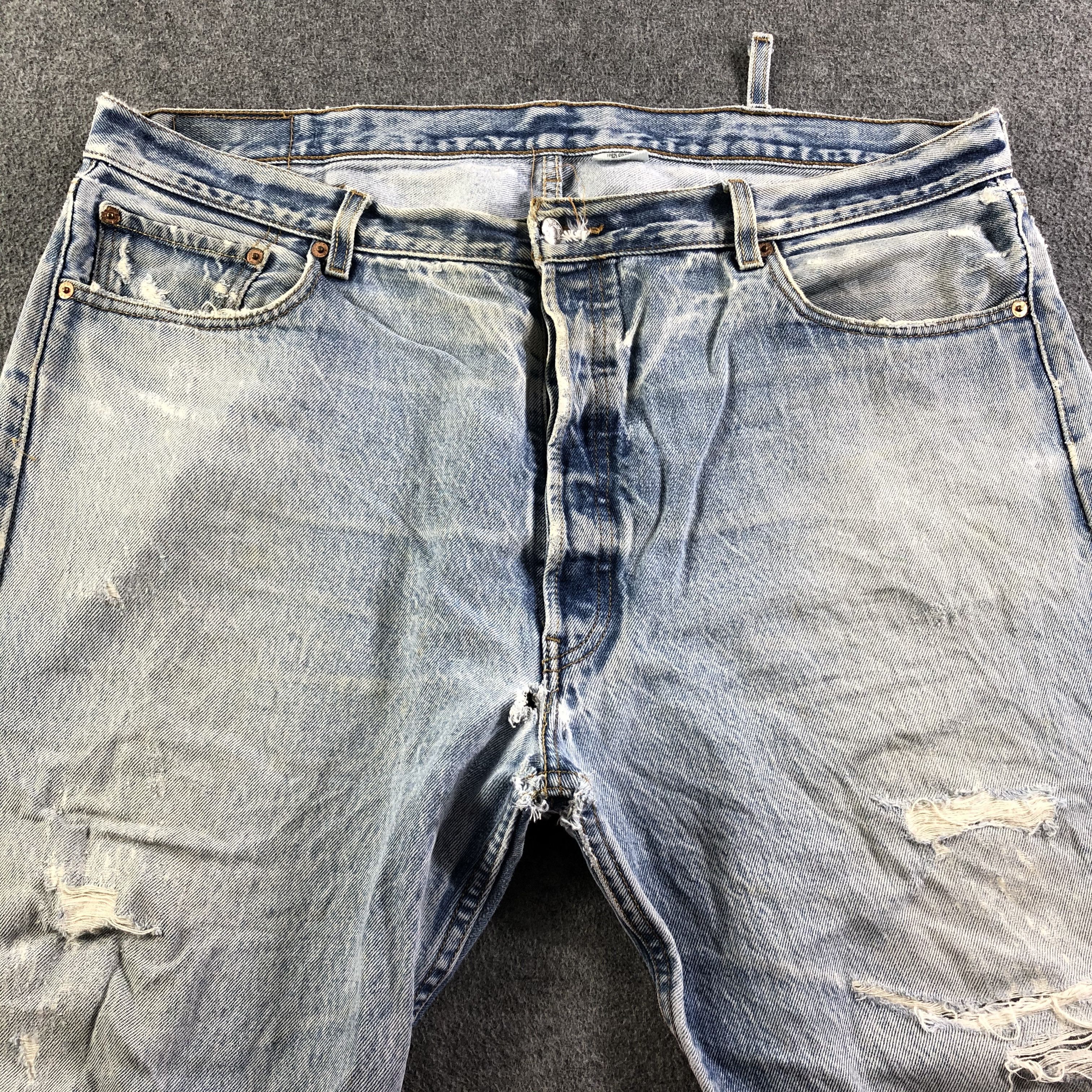 Levi's Vintage Blue Wash Levis 501 Jeans-J3700 Size US 43 - 3 Thumbnail