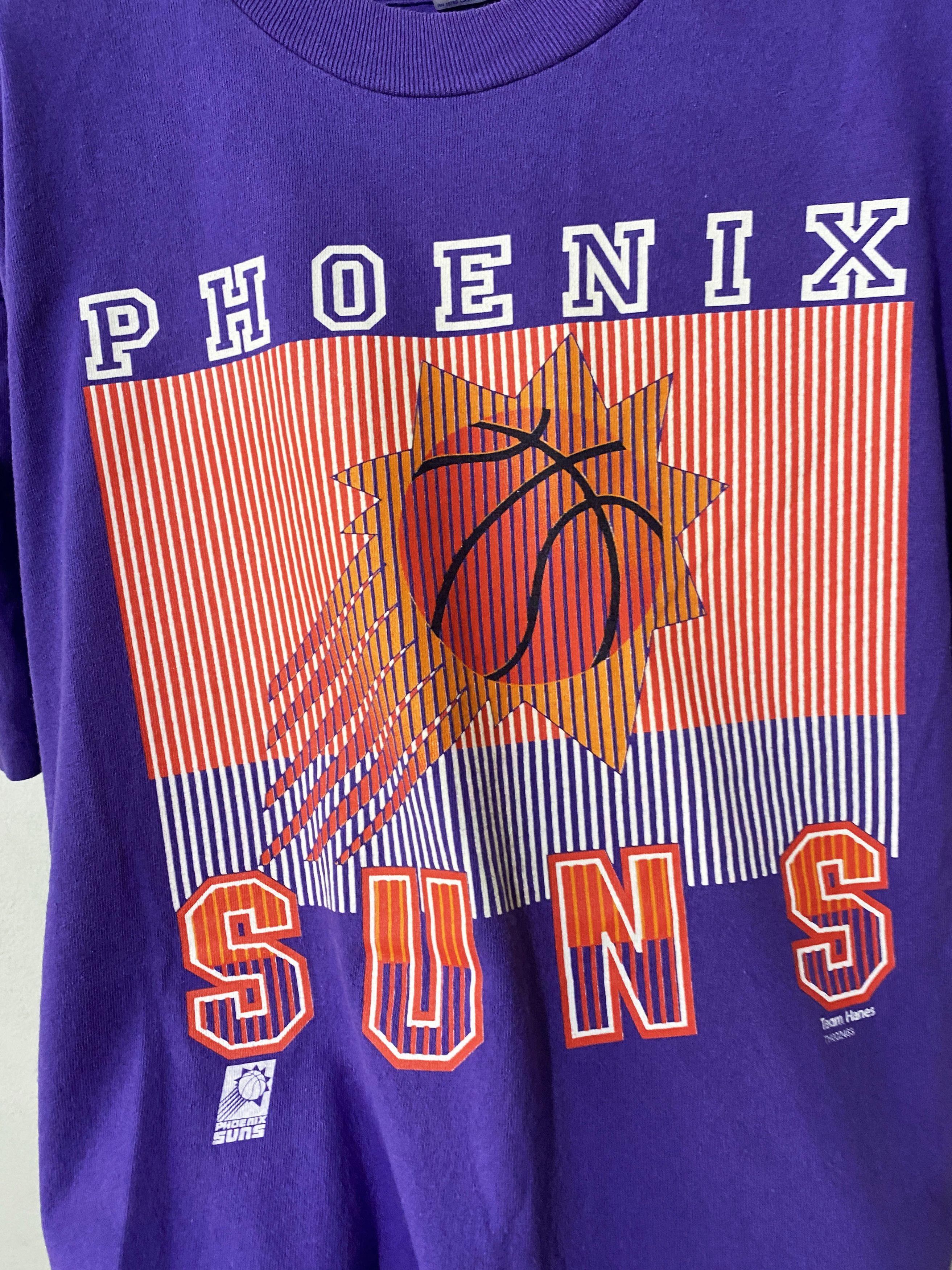 NBA × Vintage Vintage 90s Phoenix Suns NBA T-shirt Size US L / EU 52-54 / 3 - 2 Thumbnail