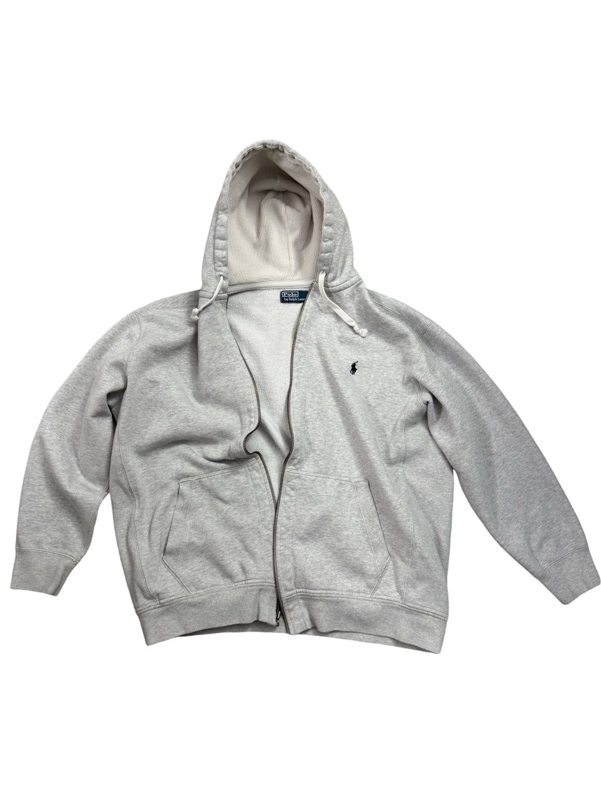 Polo Ralph Lauren 🔥Vintage Polo Ralph Lauren Hoodie Jaclet Grey/RRL Vibe Size US XL / EU 56 / 4 - 1 Thumbnail
