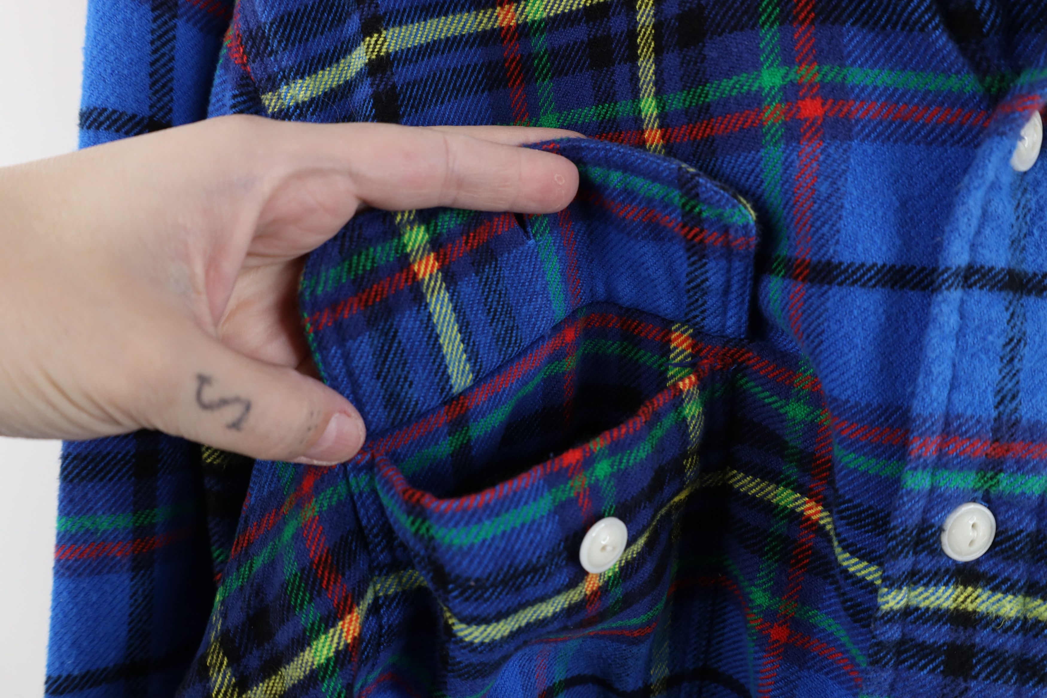 Ralph Lauren Vintage Ralph Lauren Plaid Flannel Collared Button Shirt Size US L / EU 52-54 / 3 - 7 Thumbnail