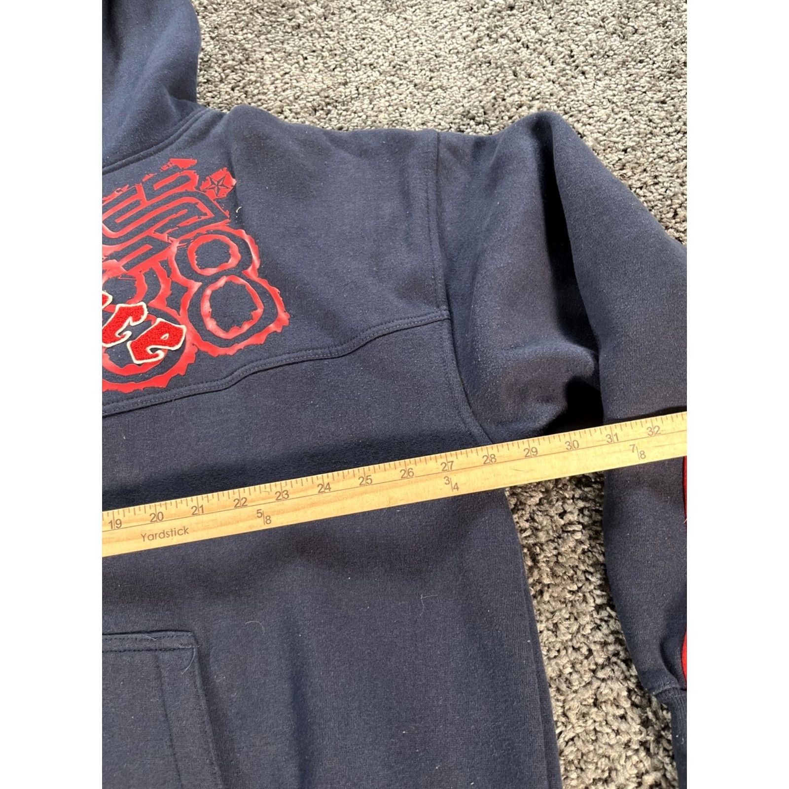 Vintage VINTAGE The Source Hoodie Men 2XL Embroidered Blue 90s Hip Hop Street Wear Pullover Mens Size US XXL / EU 58 / 5 - 3 Thumbnail