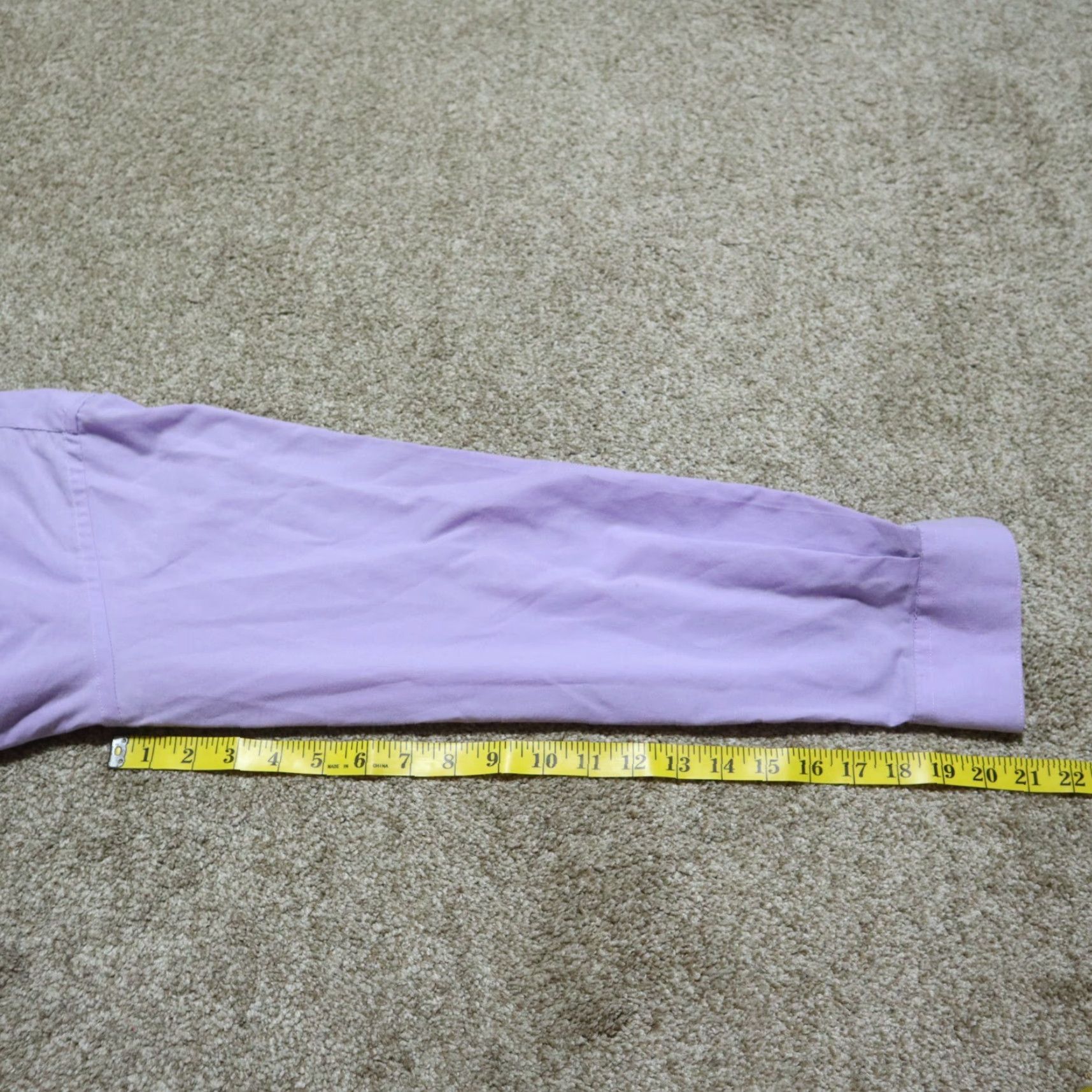 Versace Versa Shirt Button-Up Long Sleeve Purple Mens 16.5 34/35 Regular Cotton Vintage No N/A Size US XL / EU 56 / 4 - 6 Thumbnail