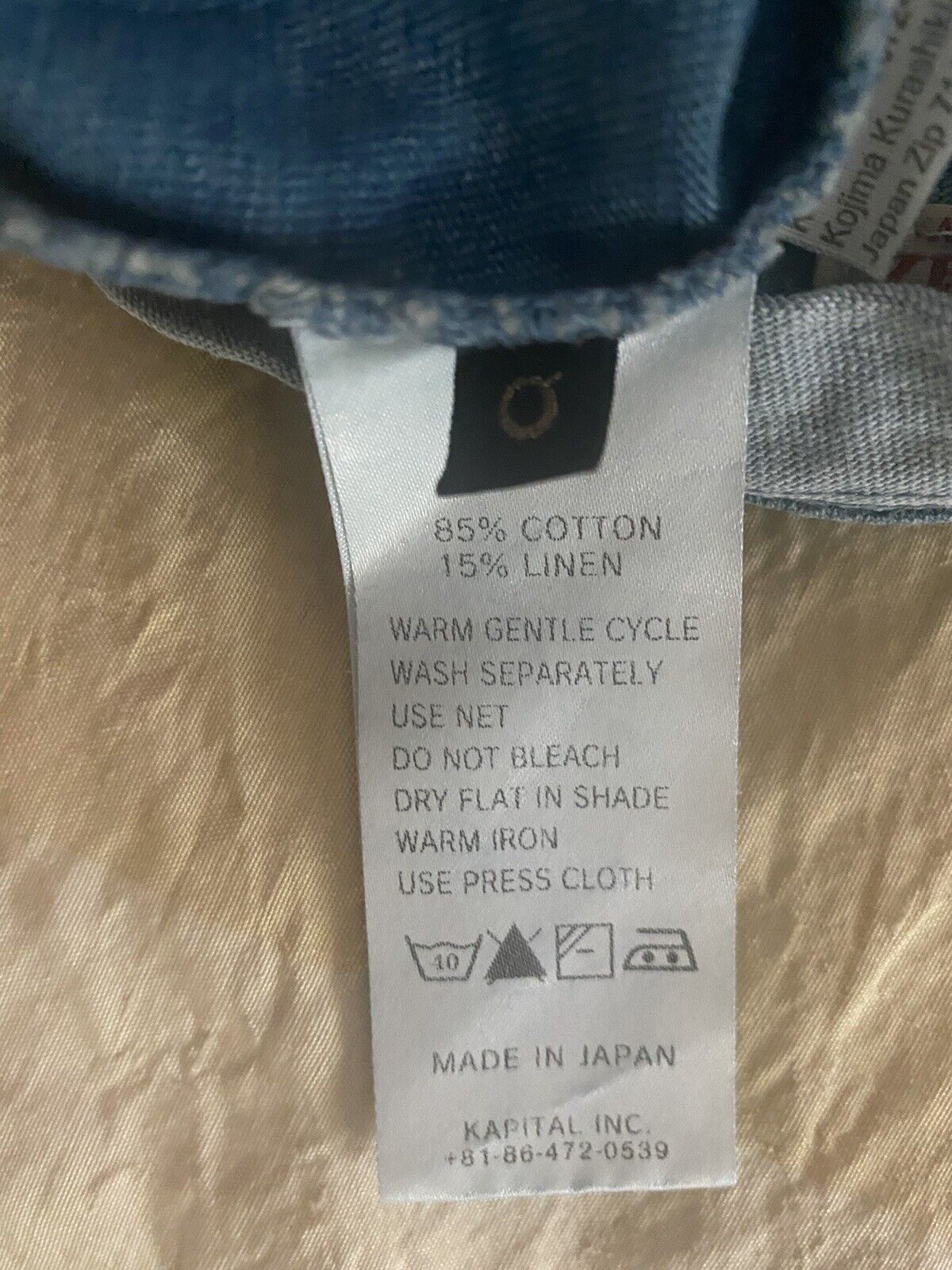 Kapital Patchwork Long Sleeve Tee Blue Size 0 Size US XS / EU 42 / 0 - 4 Thumbnail