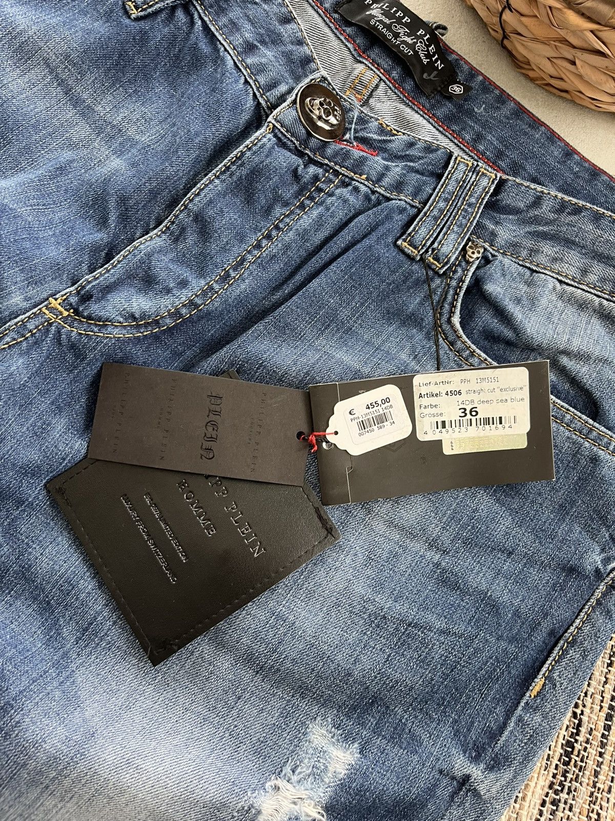 Philipp Plein New Philipp Plein Jeans Heavy Metal Logo Y2K Distressed Size US 36 / EU 52 - 18 Thumbnail