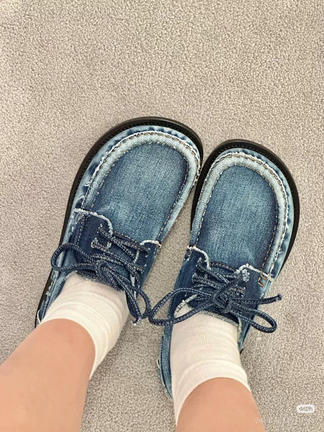Loewe Loewe Denim Loafers Size 37 Used Size US 6 / IT 36 - 1 Thumbnail