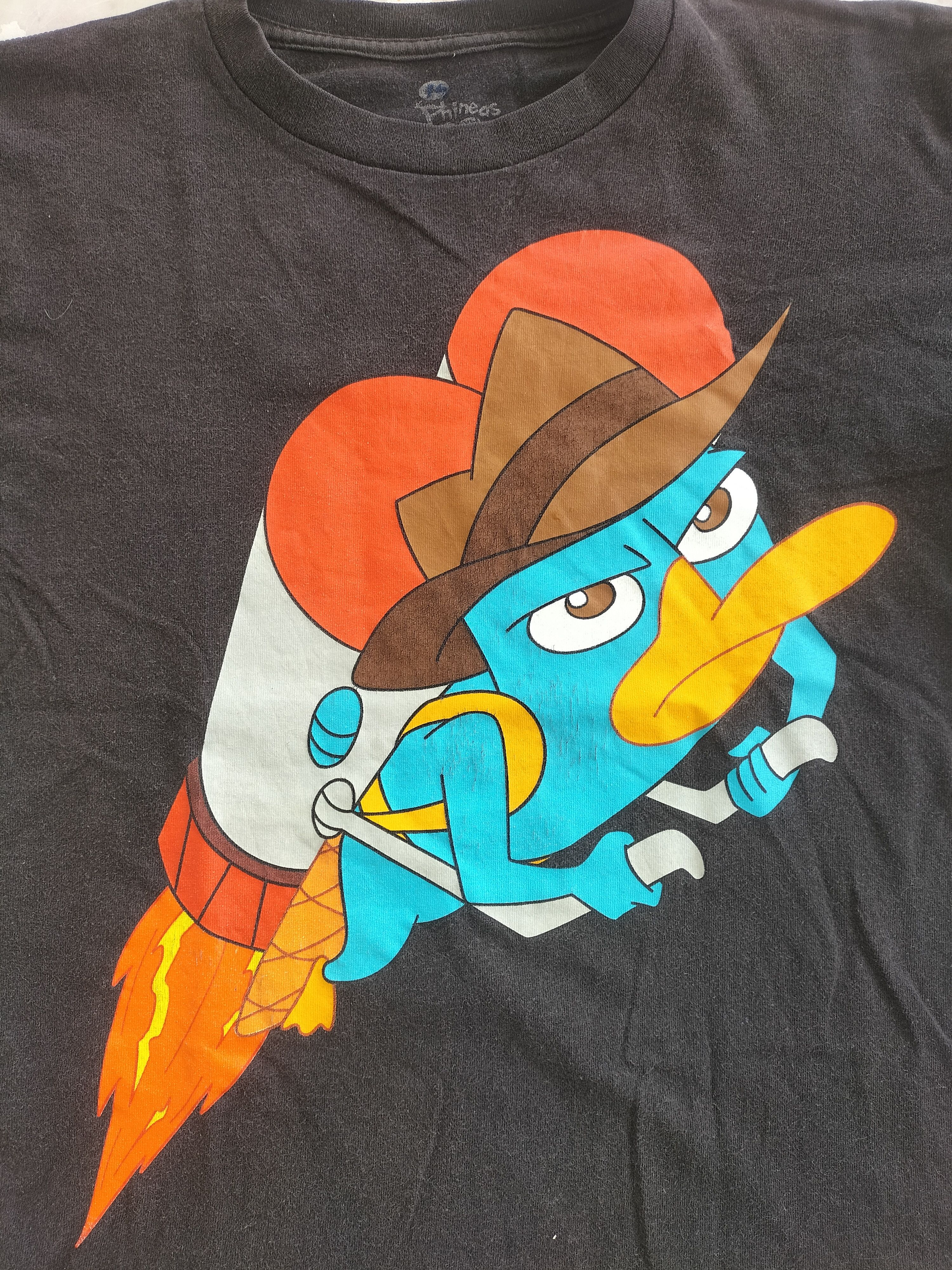 Disney Perry The Platypus Disney Black Tee Size US XS / EU 42 / 0 - 1 Thumbnail
