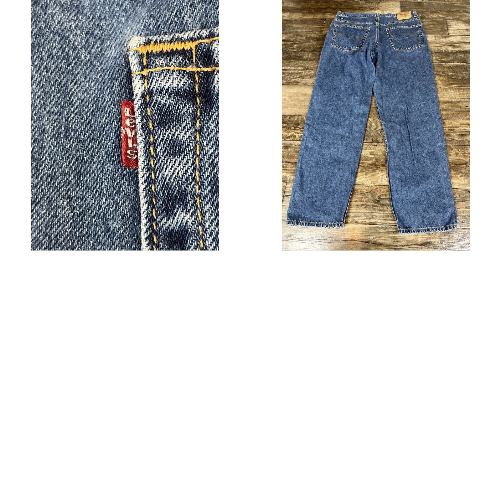 Wrangler VTG Levi’s 550 Jeans Mens 38x31 Blue Denim 5-Pocket Relaxed Fit USA Wide Baggy Y2K Wrangler Brand Size US 38 / EU 54 - 8 Thumbnail