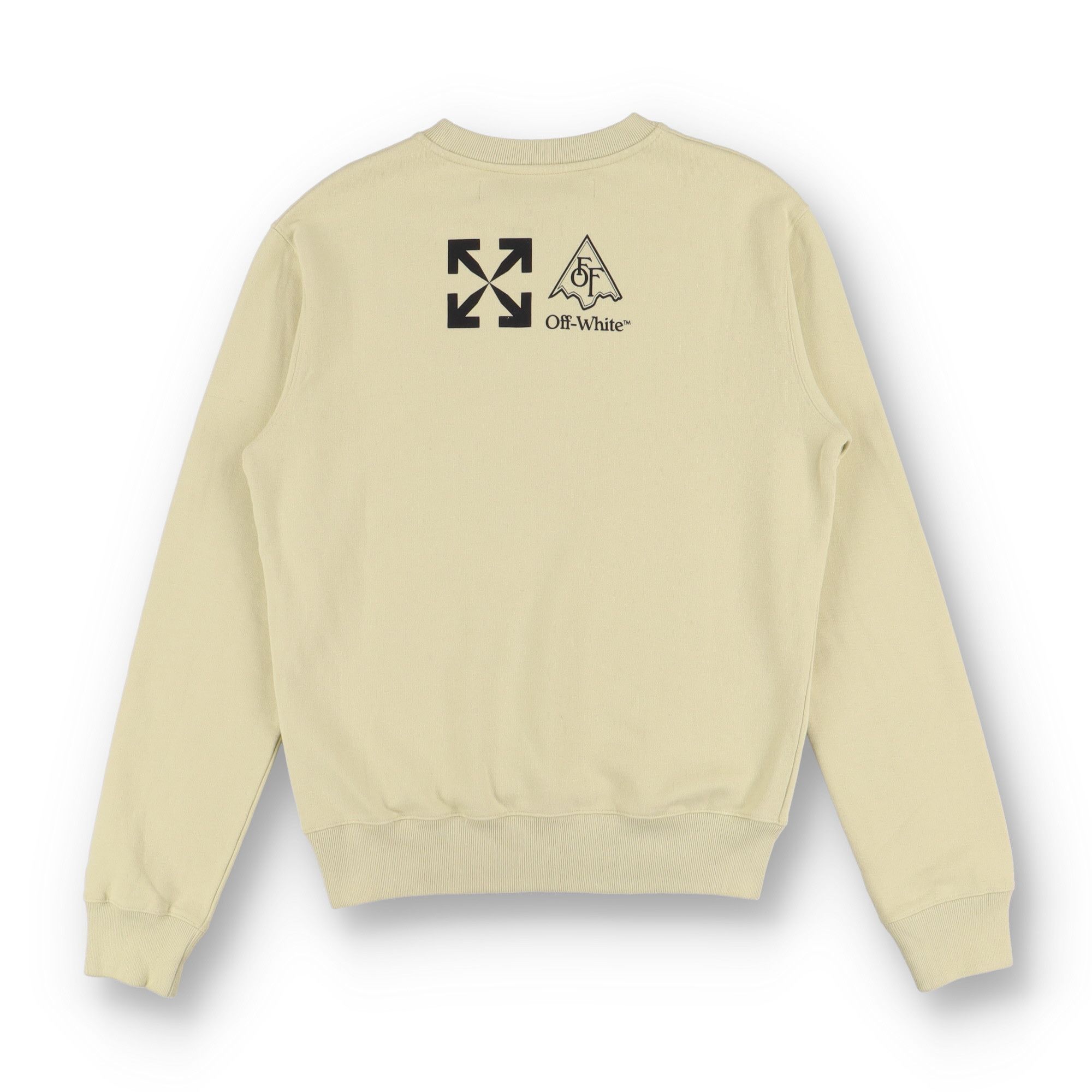 Off-White Beige Vertical Climb Arrows Logo Sweatshirt Size US M / EU 48-50 / 2 - 8 Thumbnail
